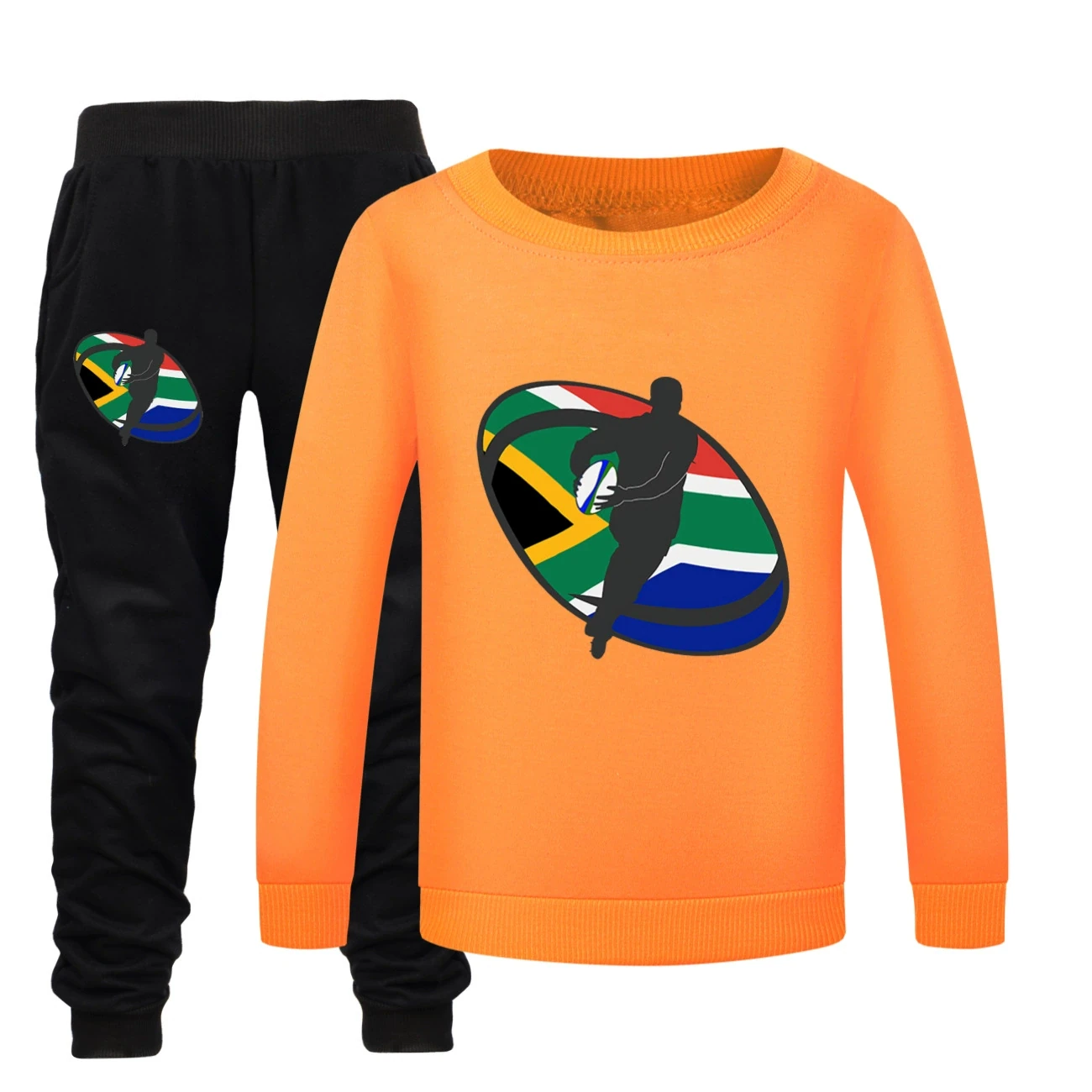 Crewneck Sweatshirt Set — 5807 Edition, Style 30 · Orange