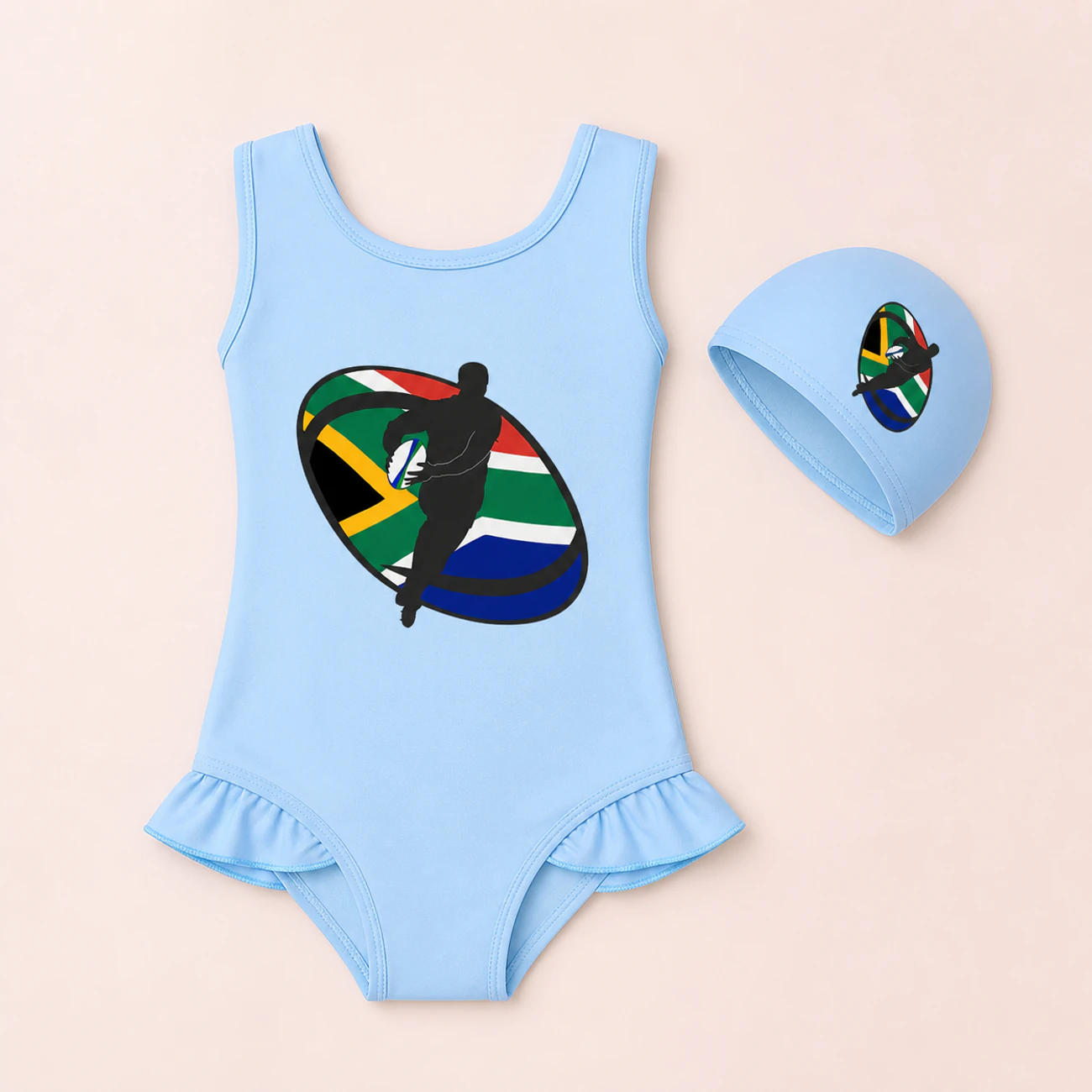 Girls’ Swimsuit & Cap Set — 5807 Edition product view