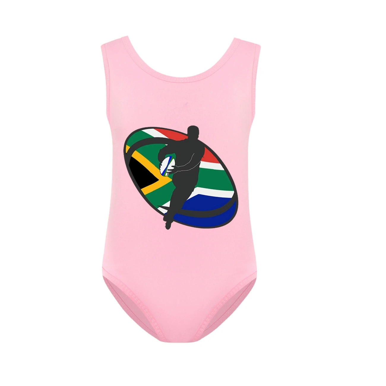 Girls’ Swimsuit & Cap Set — 5807 Edition, Style 25 · Pink
