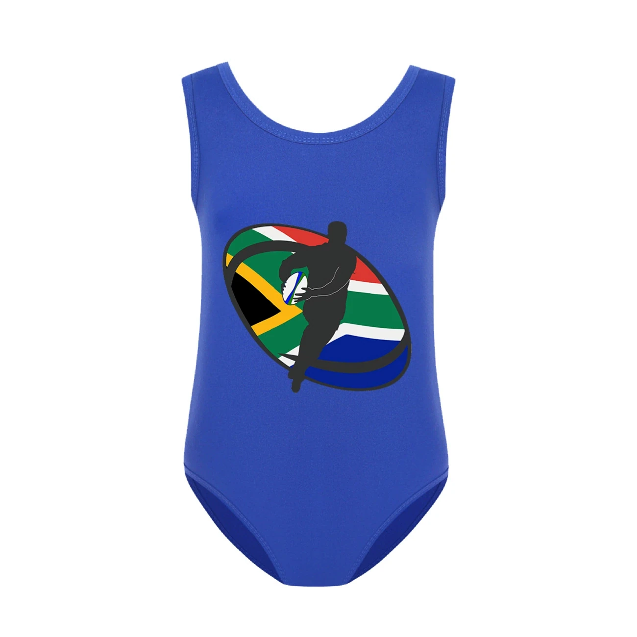 Girls’ Swimsuit & Cap Set — 5807 Edition, Style 30 · Blue