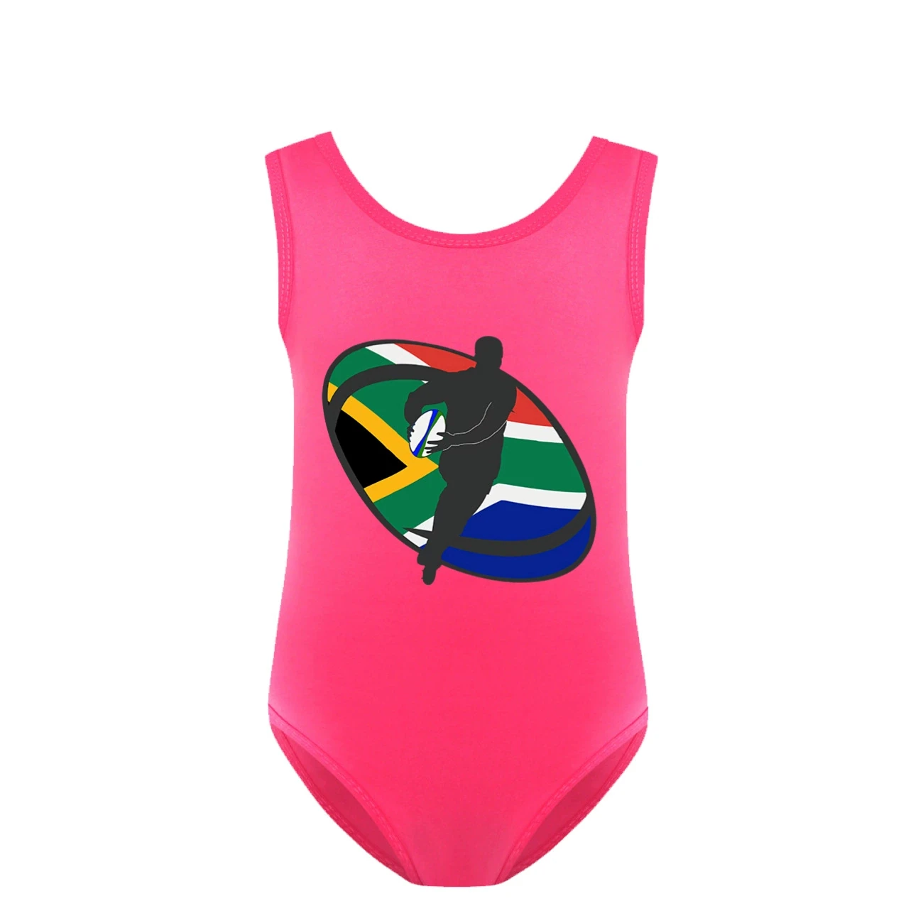 Girls’ Swimsuit & Cap Set — 5807 Edition, Style 32 · Rose