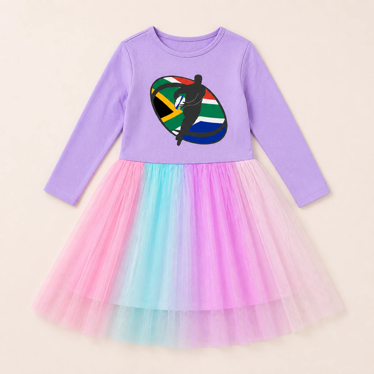Rainbow Tulle Twirl Dress — 5807 Edition product view