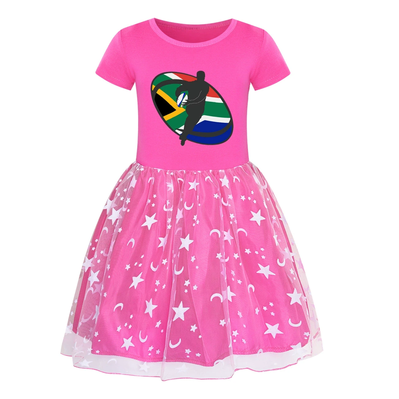 Rainbow Tulle Twirl Dress — 5807 Edition, Style 15 · Rose