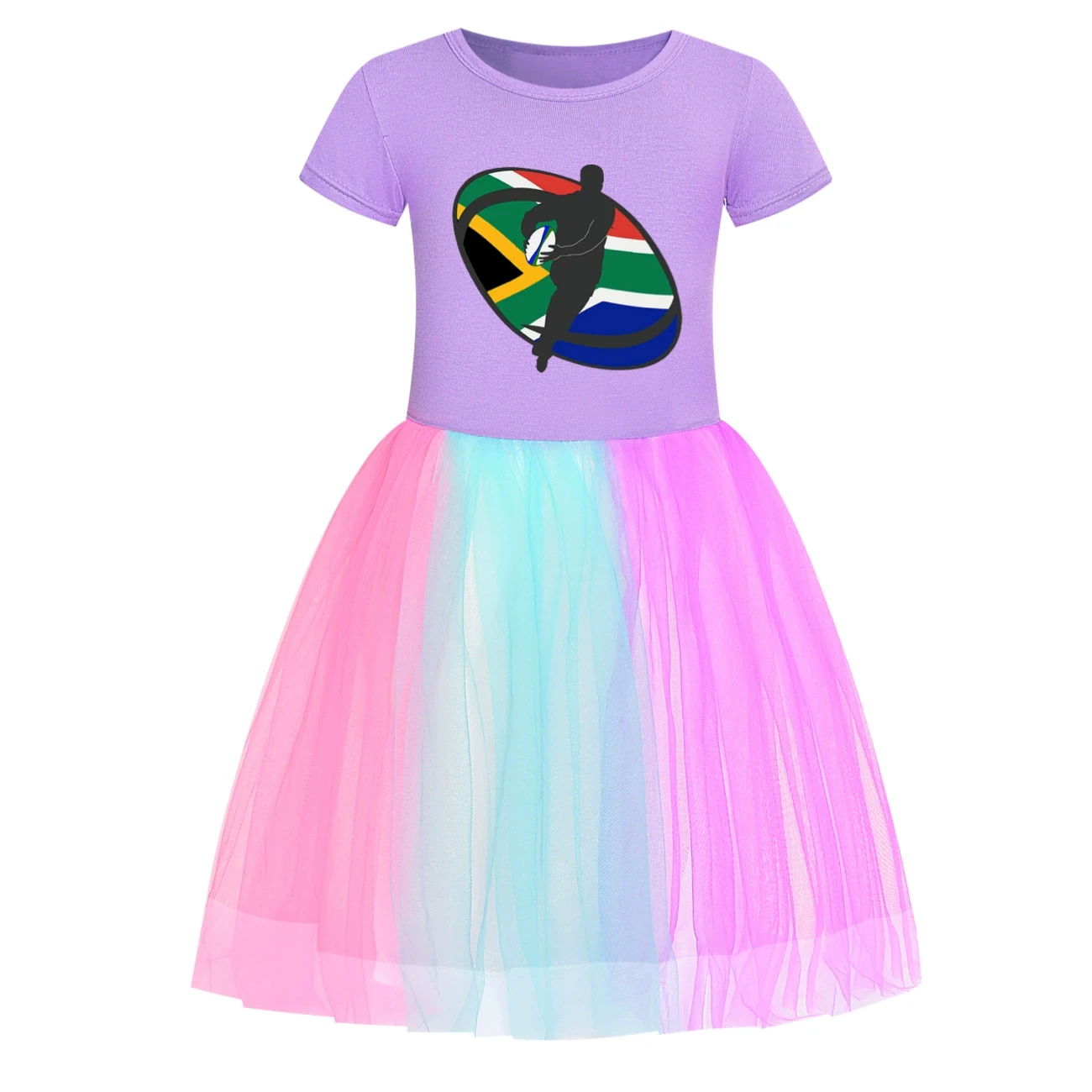 Rainbow Tulle Twirl Dress — 5807 Edition, Style 17 · Short Tulle · Purple