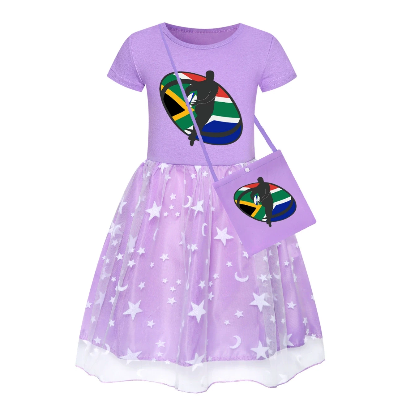 Rainbow Tulle Twirl Dress — 5807 Edition, Style 19 · Dress · with Bag · Purple