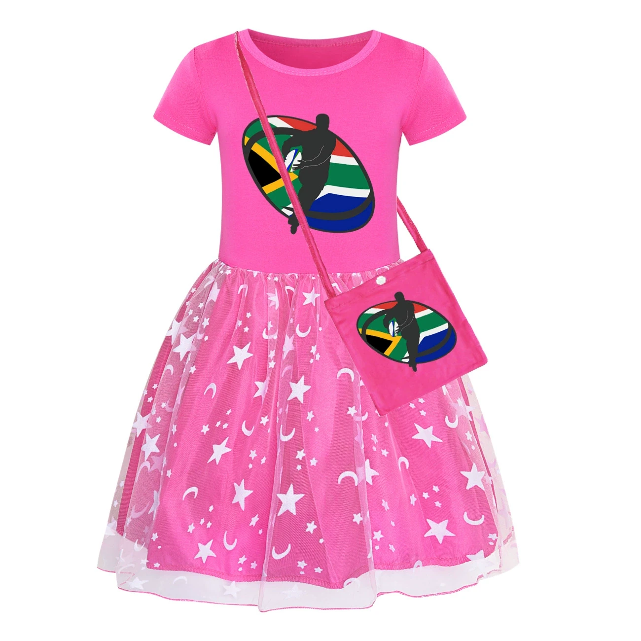 Rainbow Tulle Twirl Dress — 5807 Edition, Style 20 · Dress · with Bag · Rose