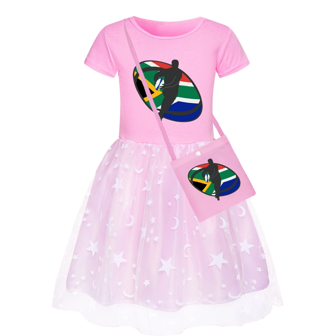 Rainbow Tulle Twirl Dress — 5807 Edition, Style 21 · Dress · with Bag · Pink