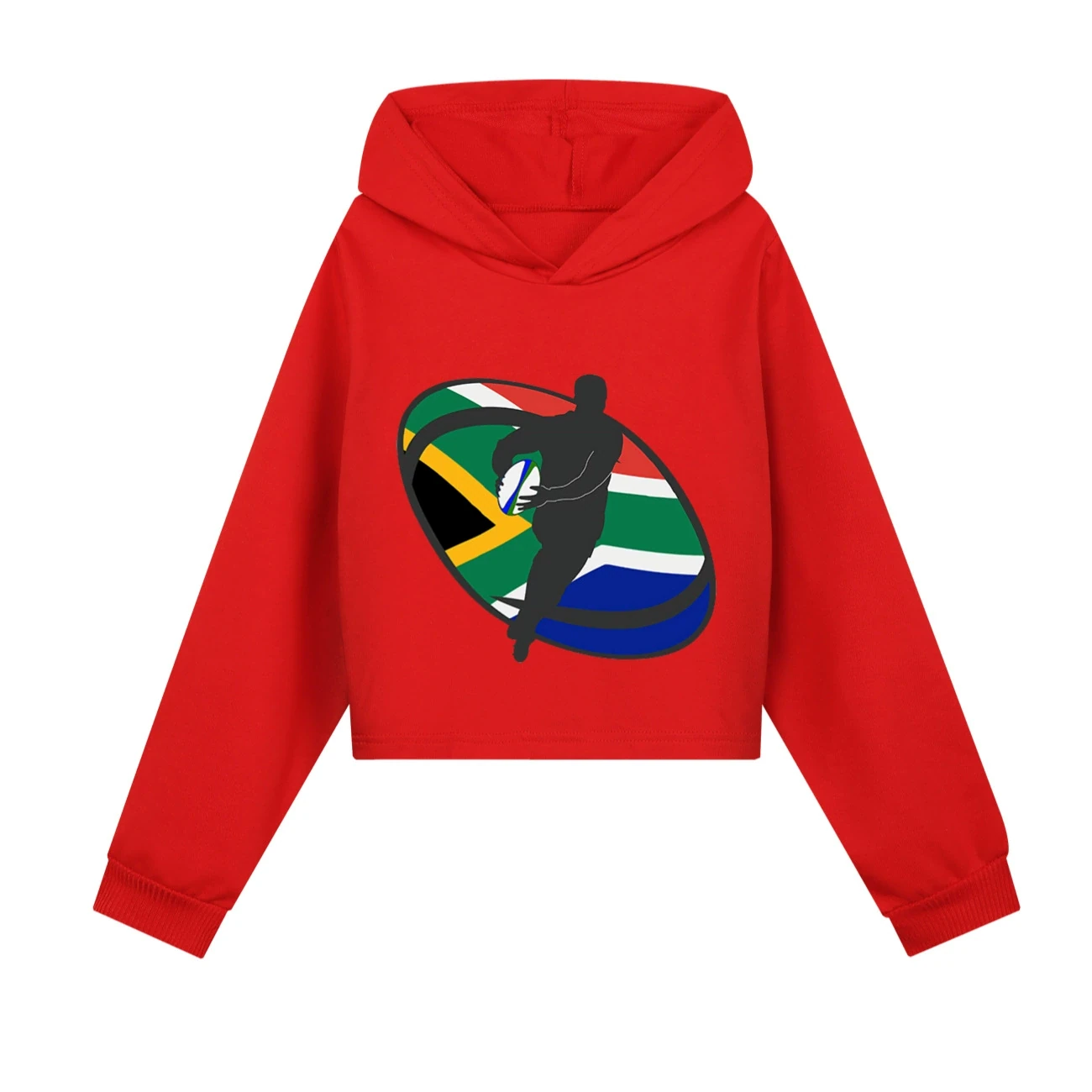 Cropped Hoodie Set — 5807 Edition, Style 05 · Red