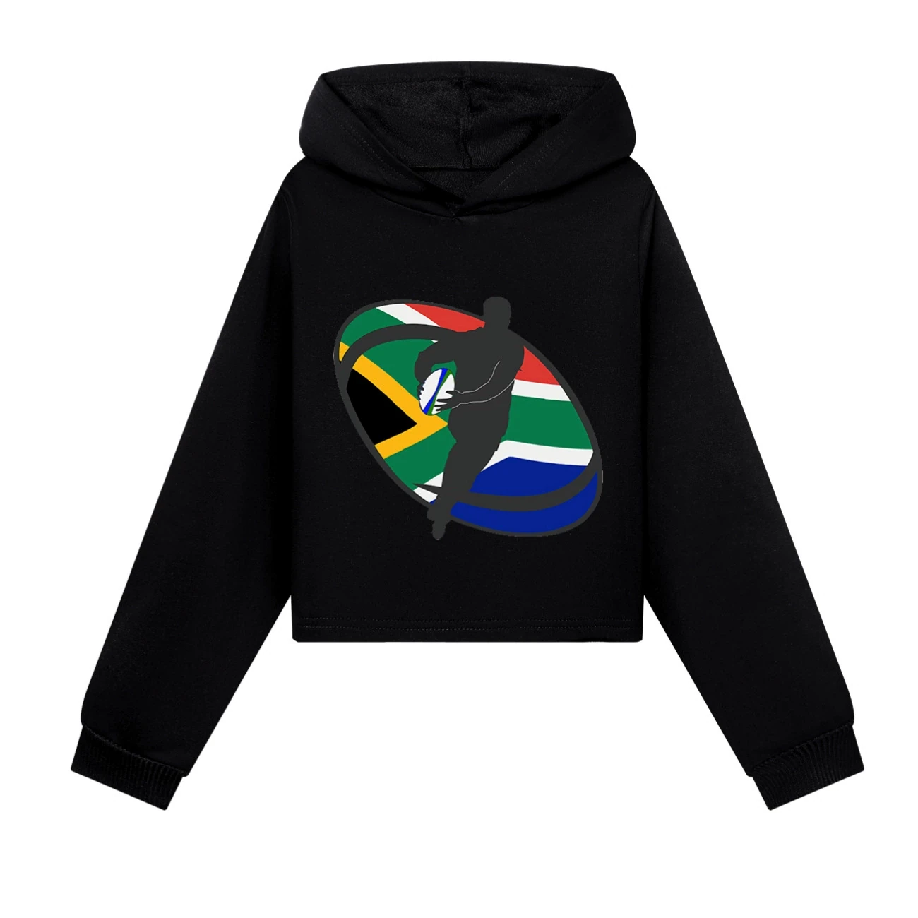 Cropped Hoodie Set — 5807 Edition, Style 06 · Black