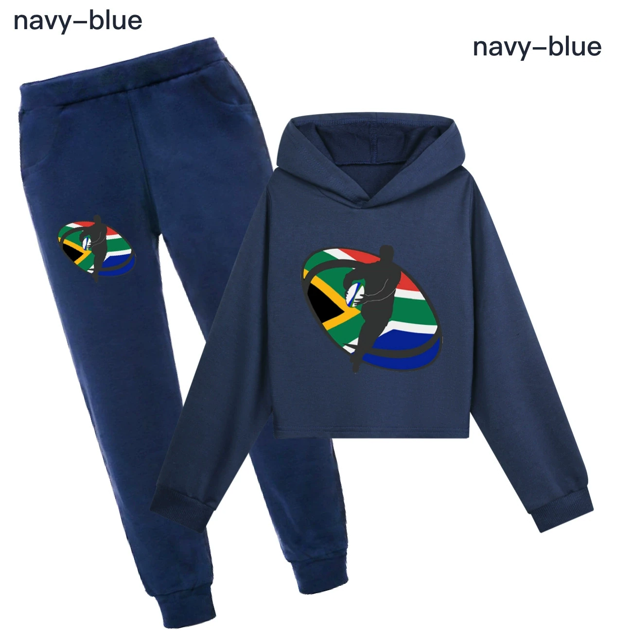 Cropped Hoodie Set — 5807 Edition, Style 12 · Set · Royal Blue