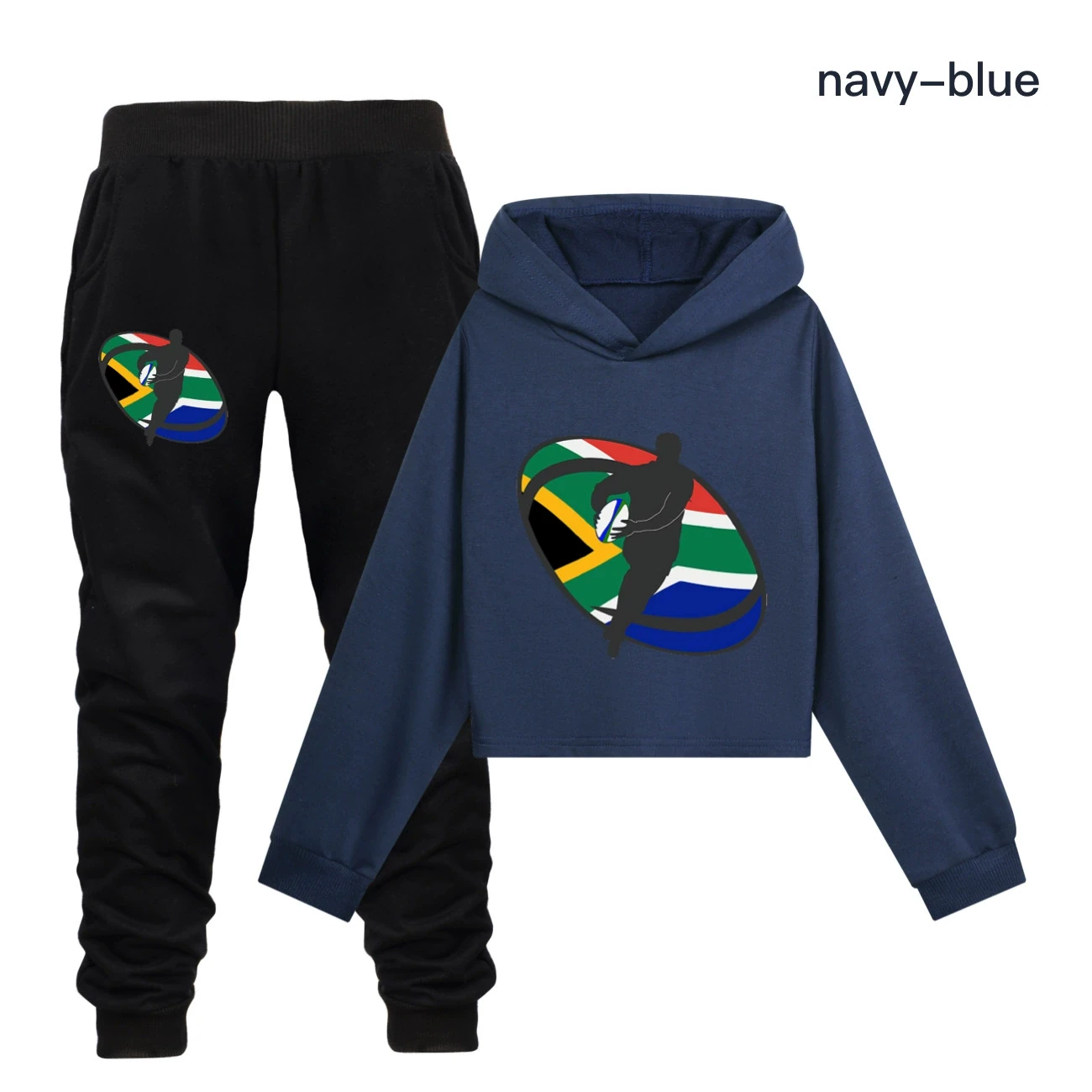 Cropped Hoodie Set — 5807 Edition, Style 16 · Set · Navy