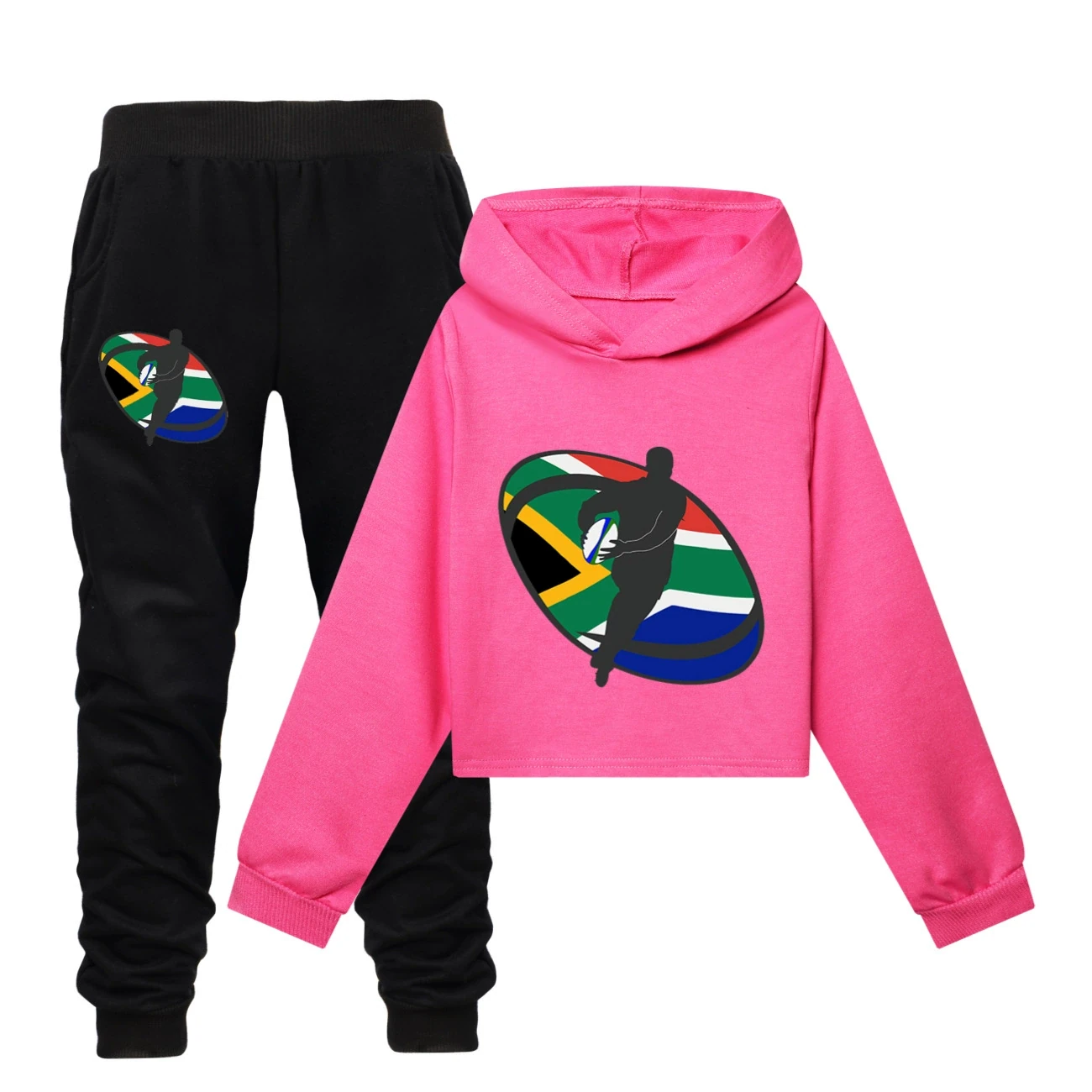 Cropped Hoodie Set — 5807 Edition, Style 18 · Set · Rose