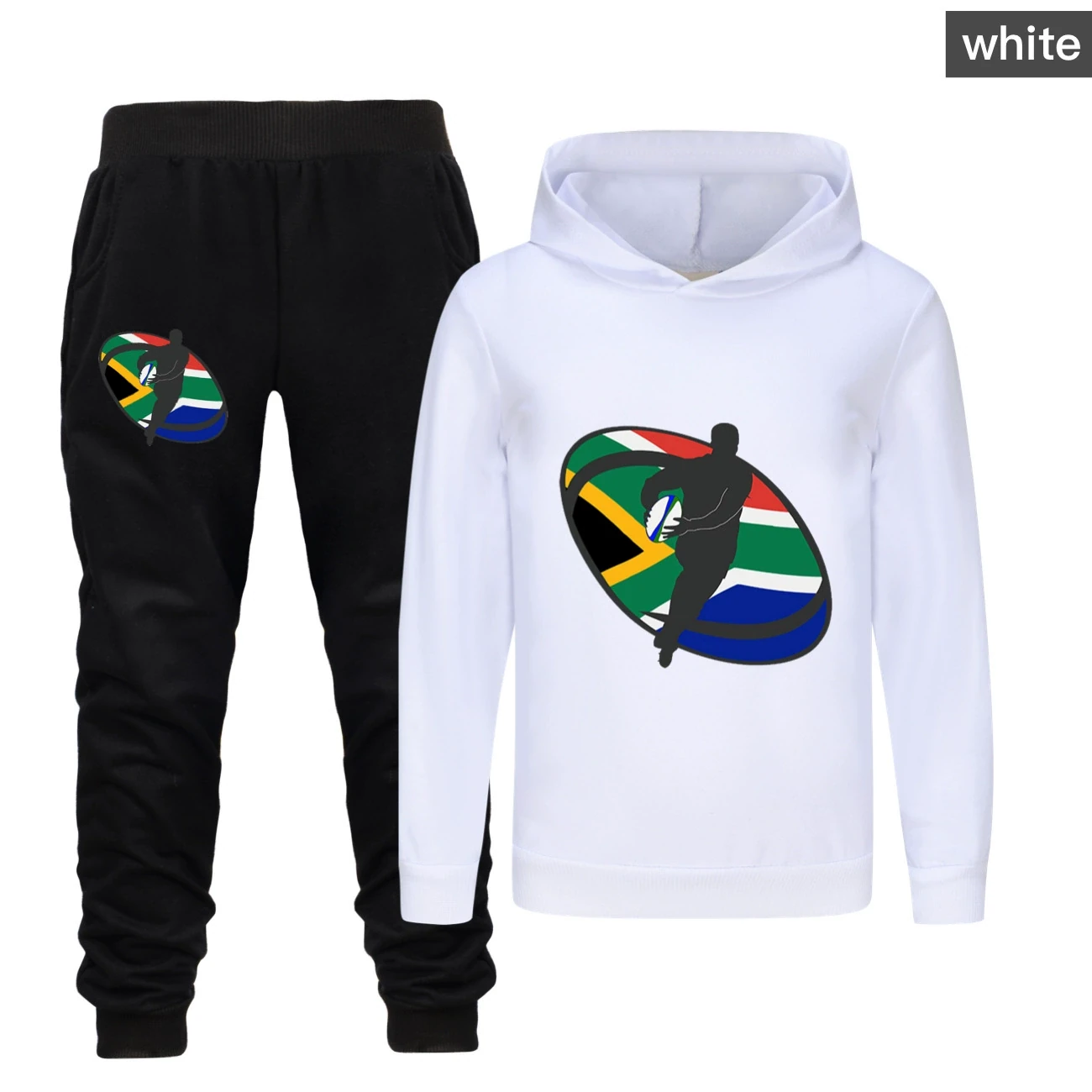 Classic Hoodie & Jogger Set — 5807 Edition, Style 19 · Set · White