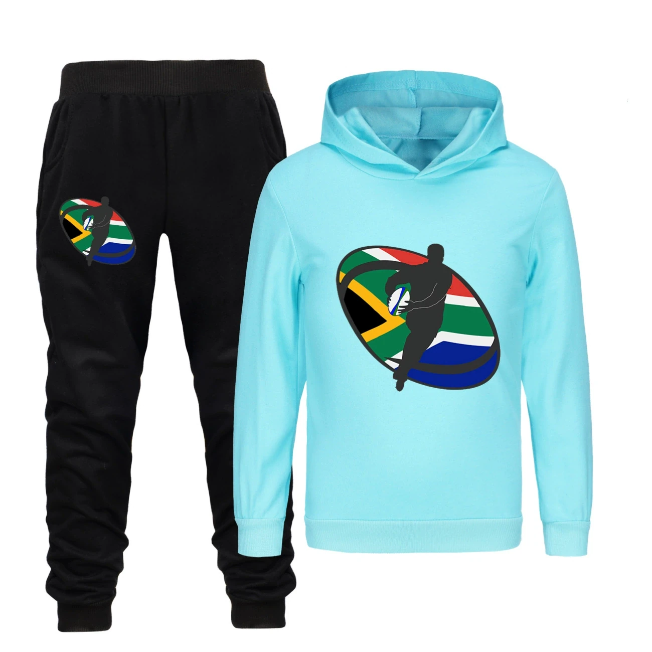 Classic Hoodie & Jogger Set — 5807 Edition, Style 24 · Set · Light Blue
