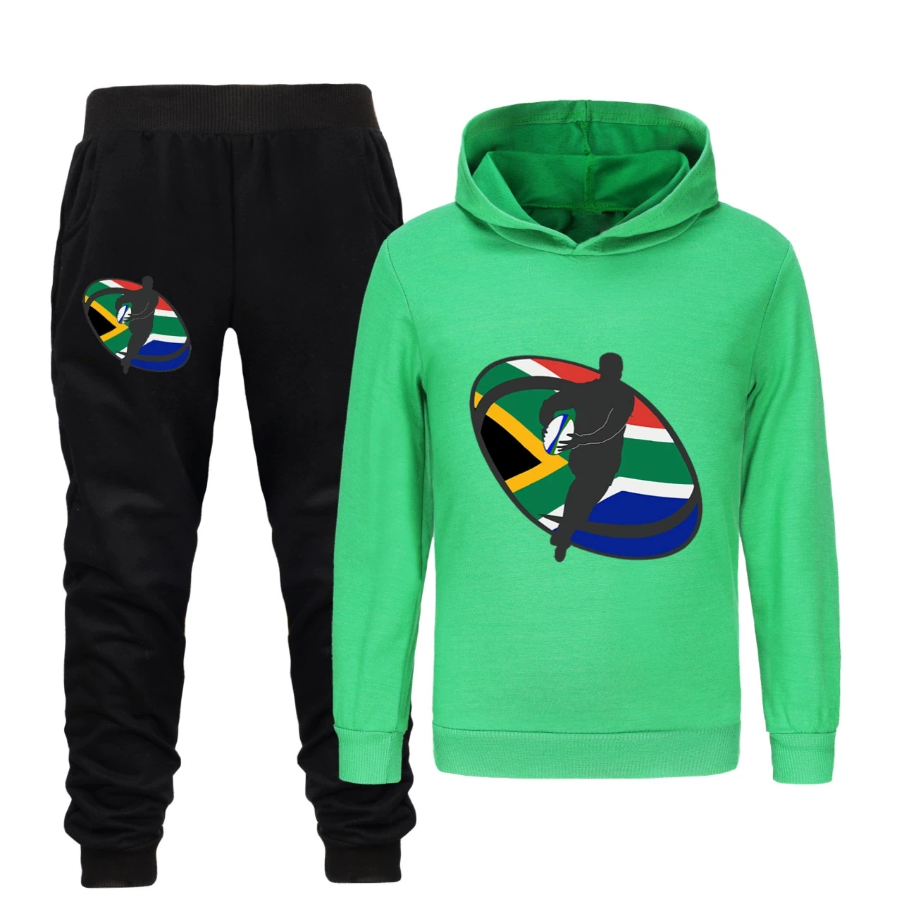 Classic Hoodie & Jogger Set — 5807 Edition, Style 25 · Set · Green