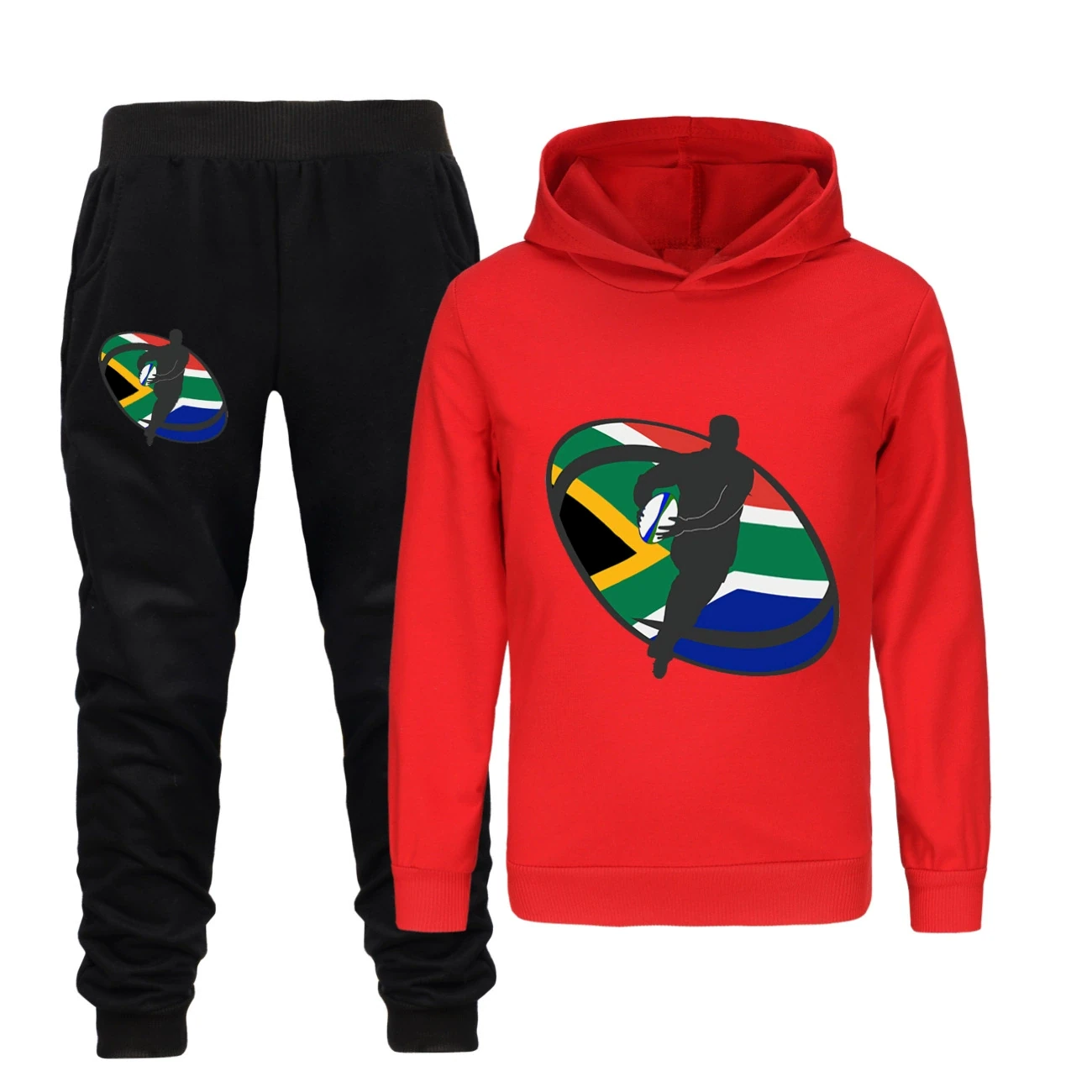 Classic Hoodie & Jogger Set — 5807 Edition, Style 28 · Set · Red