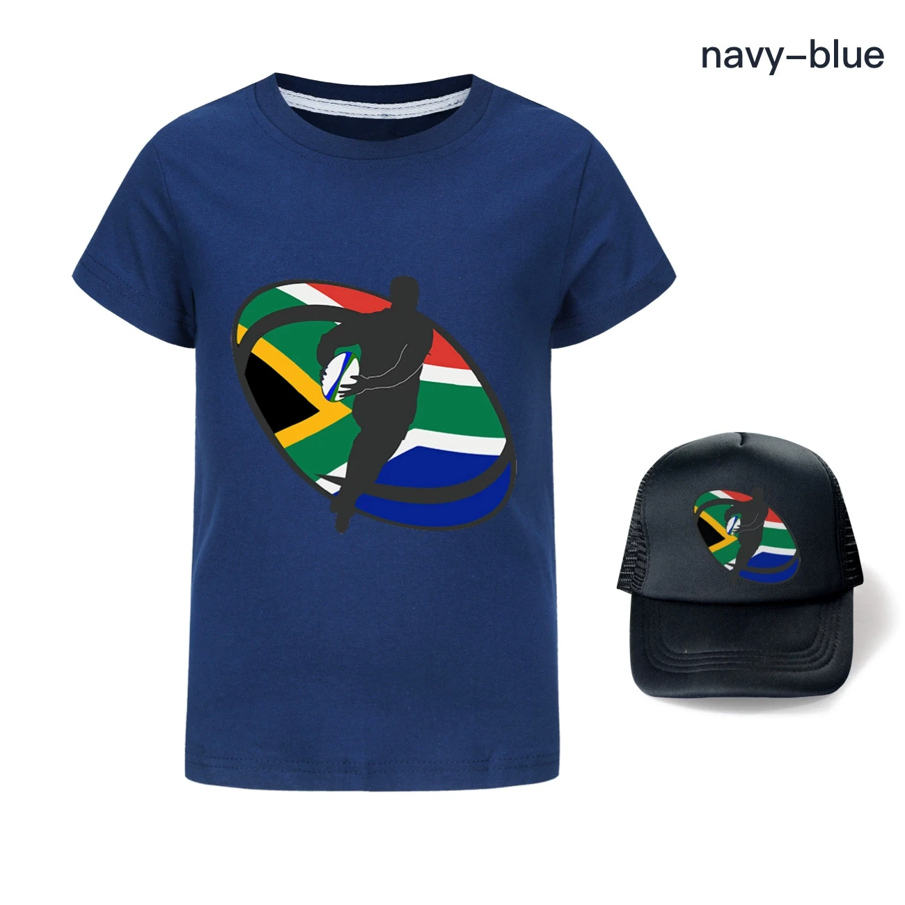 Graphic Tee & Sun Hat Set — 5807 Edition, Style 23 · Navy