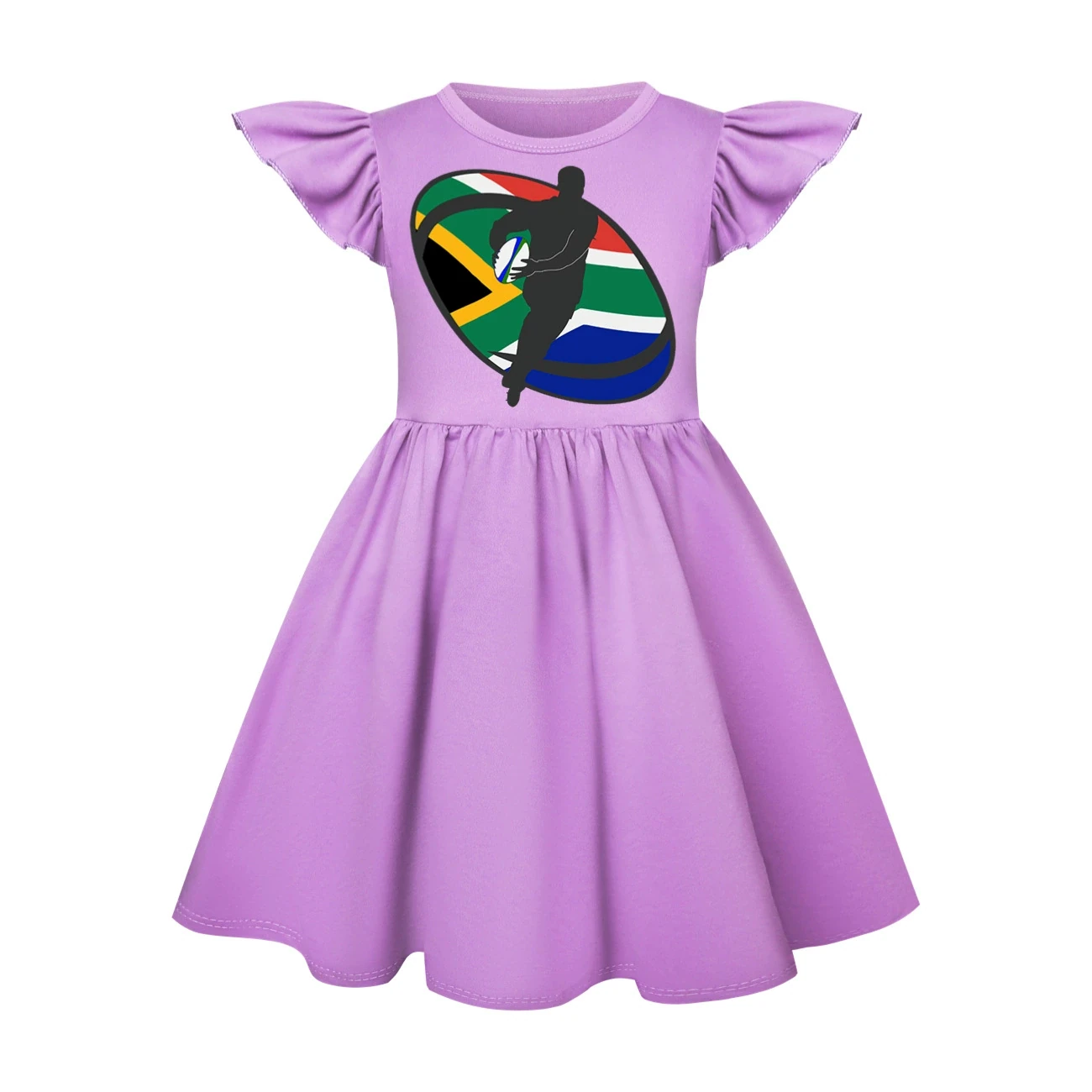 Ruffle-Hem Jersey Dress — 5807 Edition, Style 18 · Purple