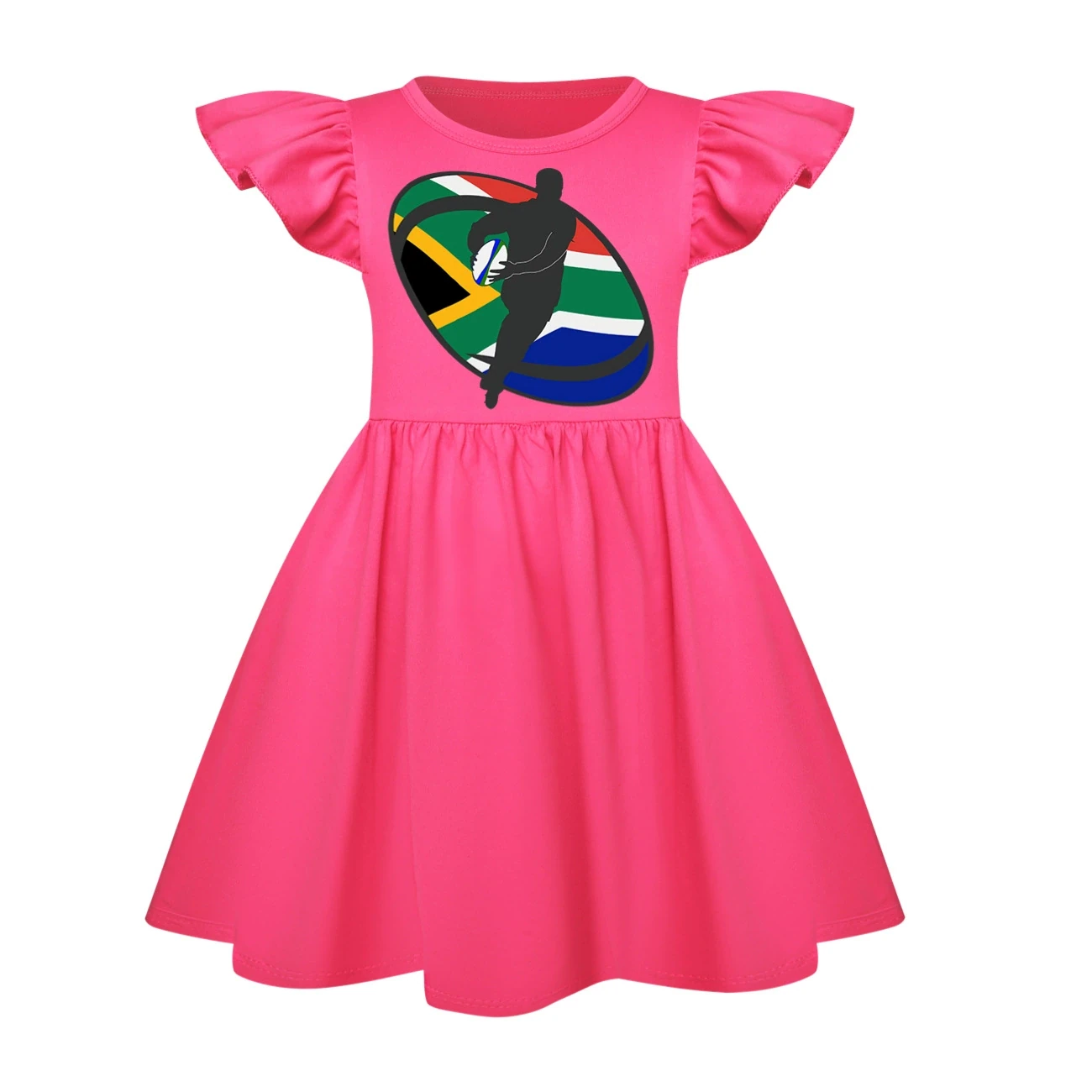 Ruffle-Hem Jersey Dress — 5807 Edition, Style 19 · Rose
