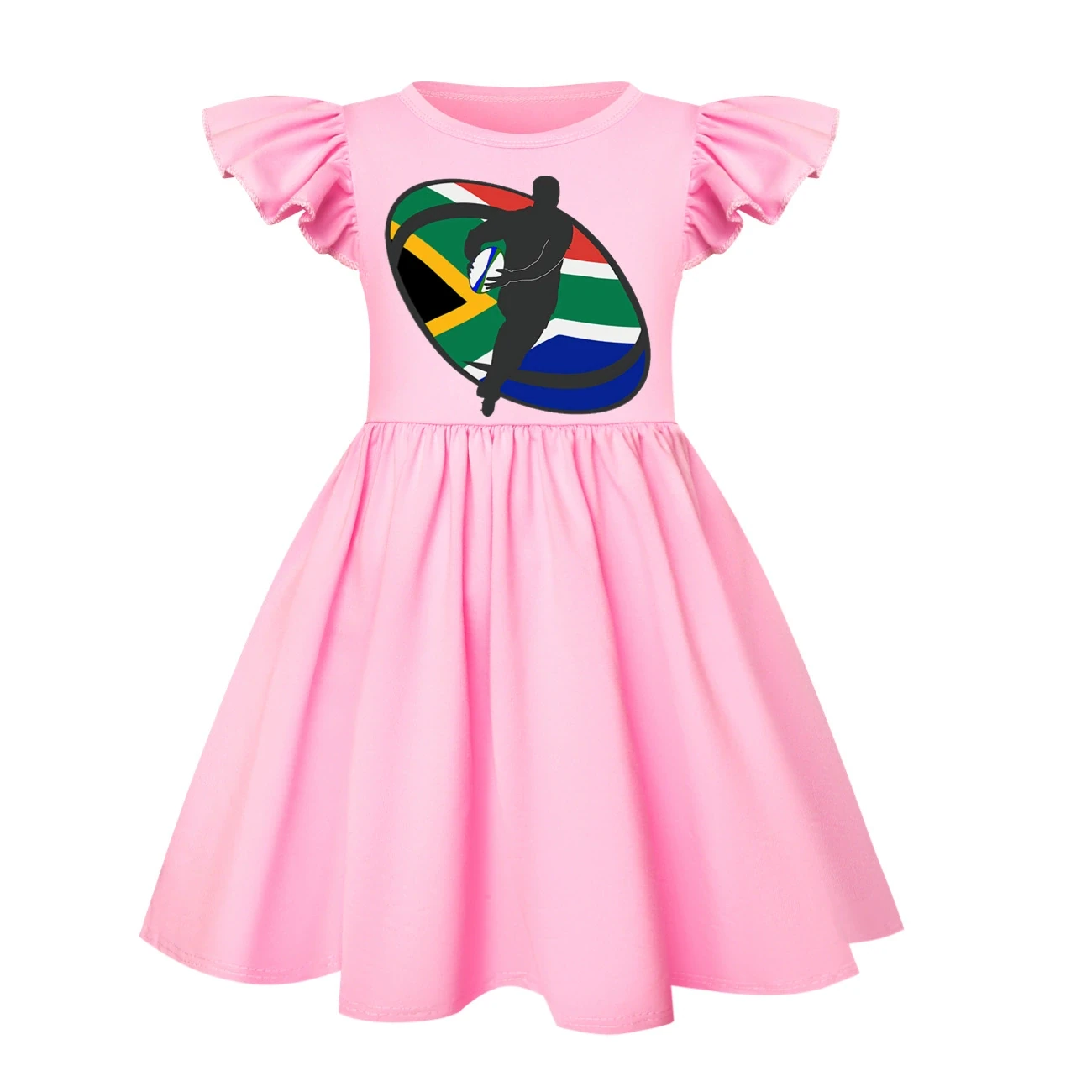 Ruffle-Hem Jersey Dress — 5807 Edition, Style 20 · Pink
