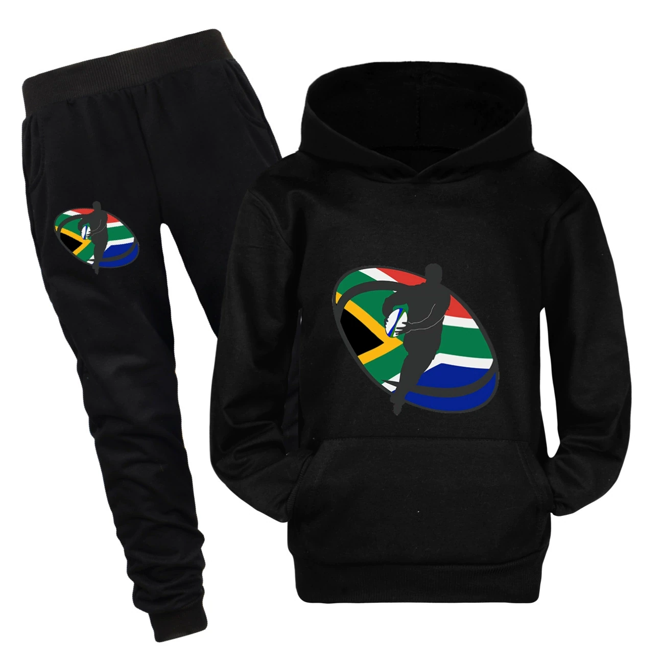Adventure Hoodie & Jogger Set — 5807 Edition, Style 15 · Set · Black