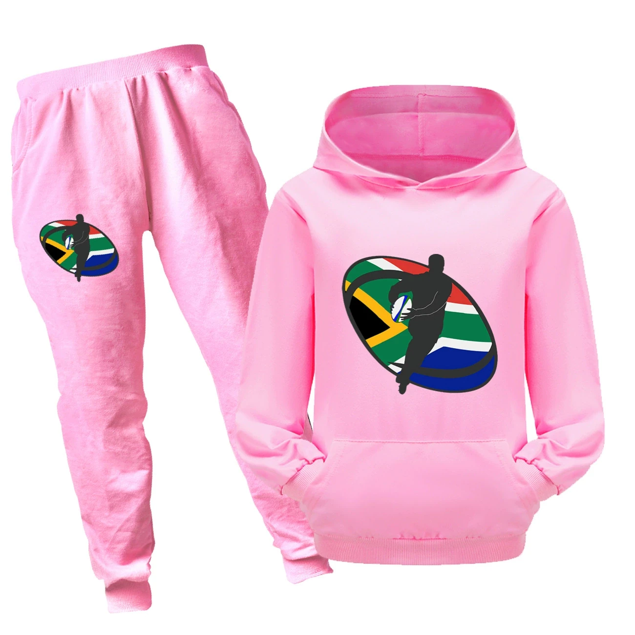 Adventure Hoodie & Jogger Set — 5807 Edition, Style 19 · Set · Pink