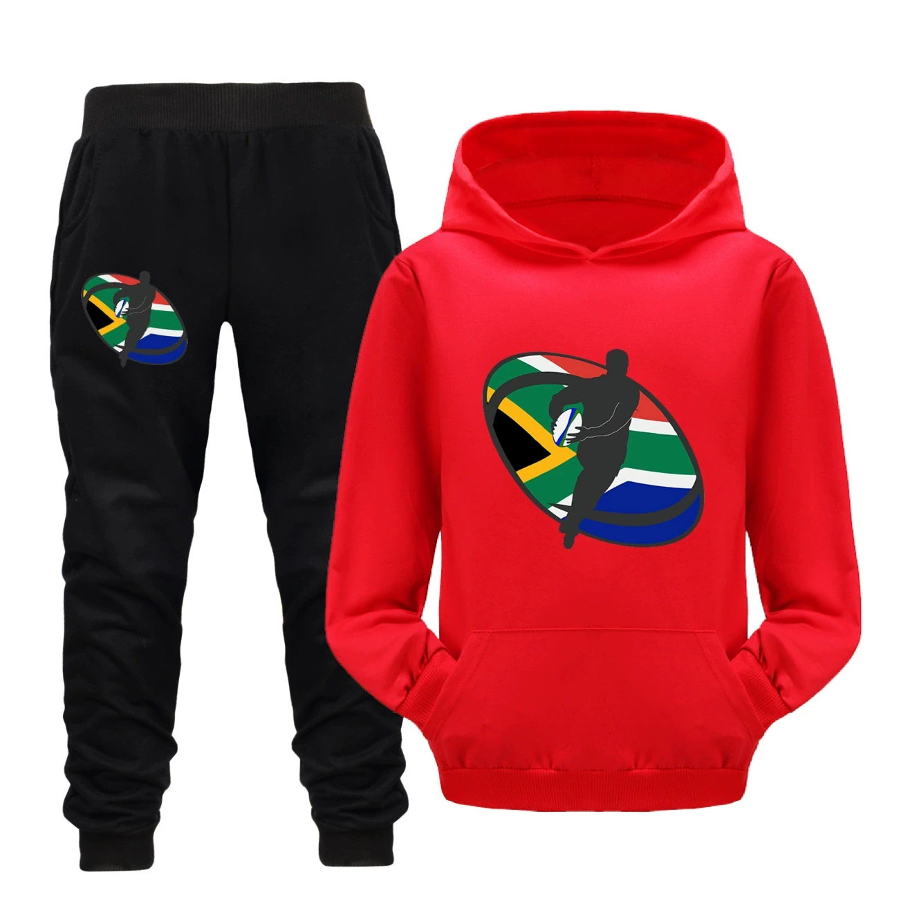 Adventure Hoodie & Jogger Set — 5807 Edition, Style 23 · Set · Red