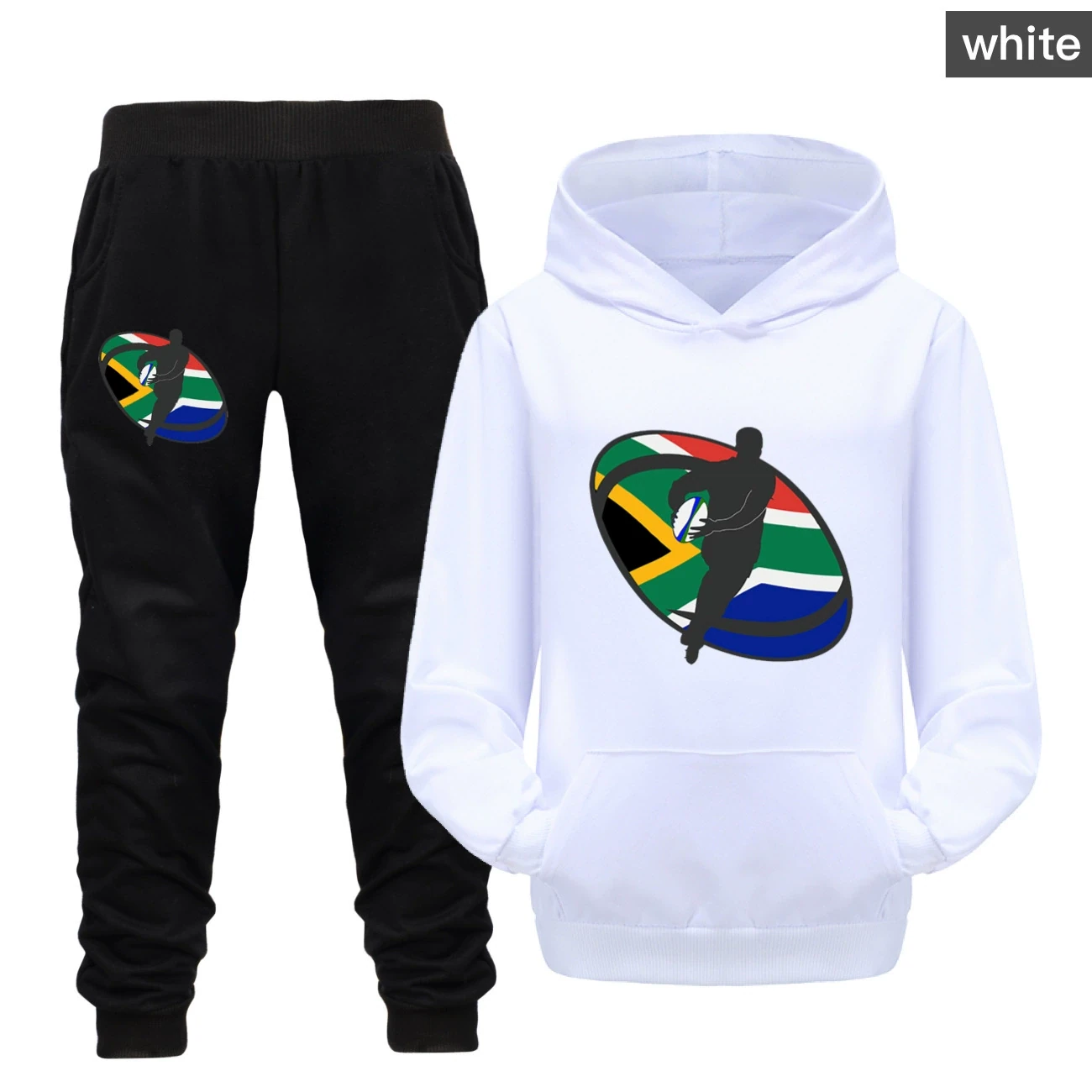 Adventure Hoodie & Jogger Set — 5807 Edition, Style 26 · Set · White
