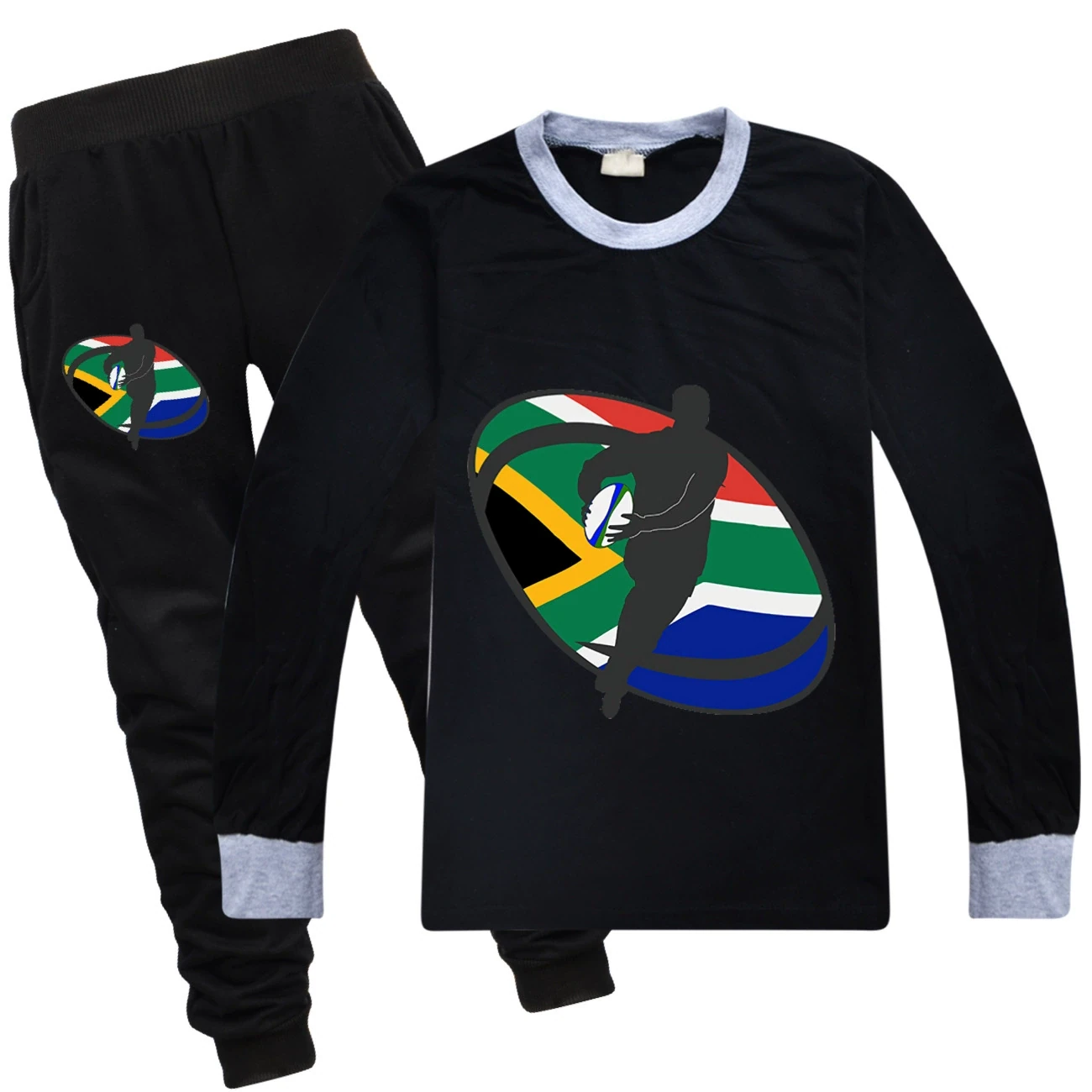Long-Sleeve Play Set — 5807 Edition, Style 15 · with Black Pants · Black