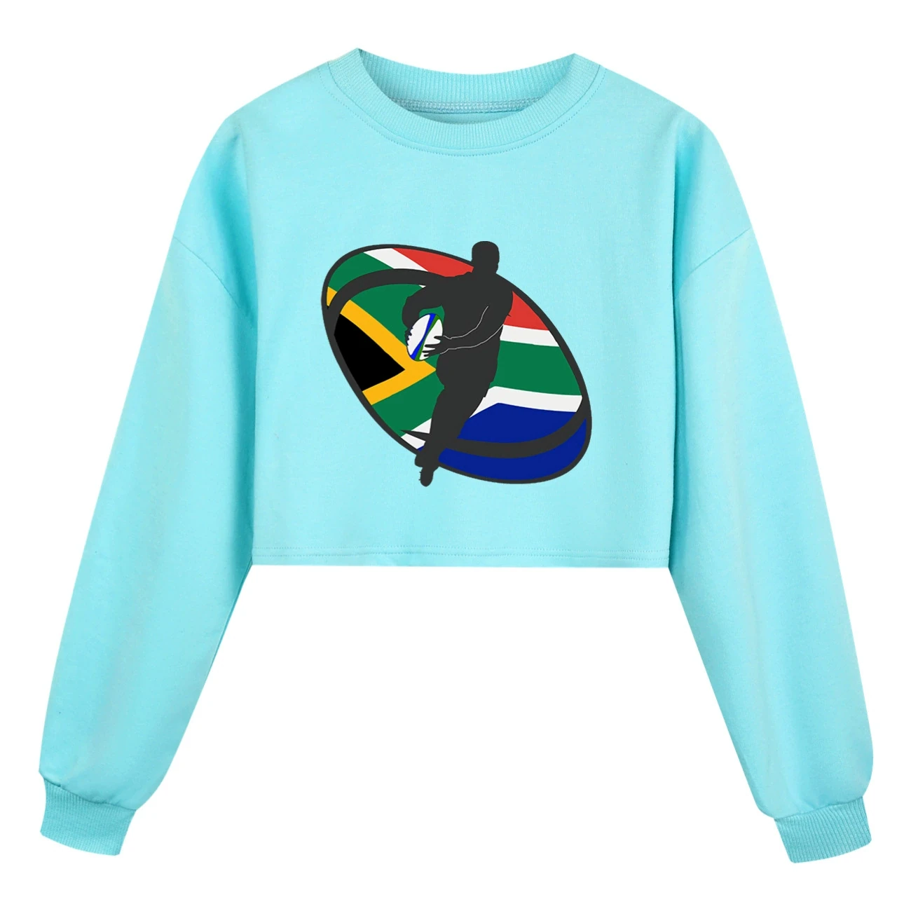 Cropped Sweatshirt Play Set — 5807 Edition, Style 02 · Sky Blue