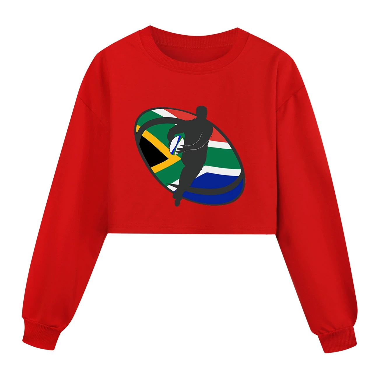 Cropped Sweatshirt Play Set — 5807 Edition, Style 03 · Red