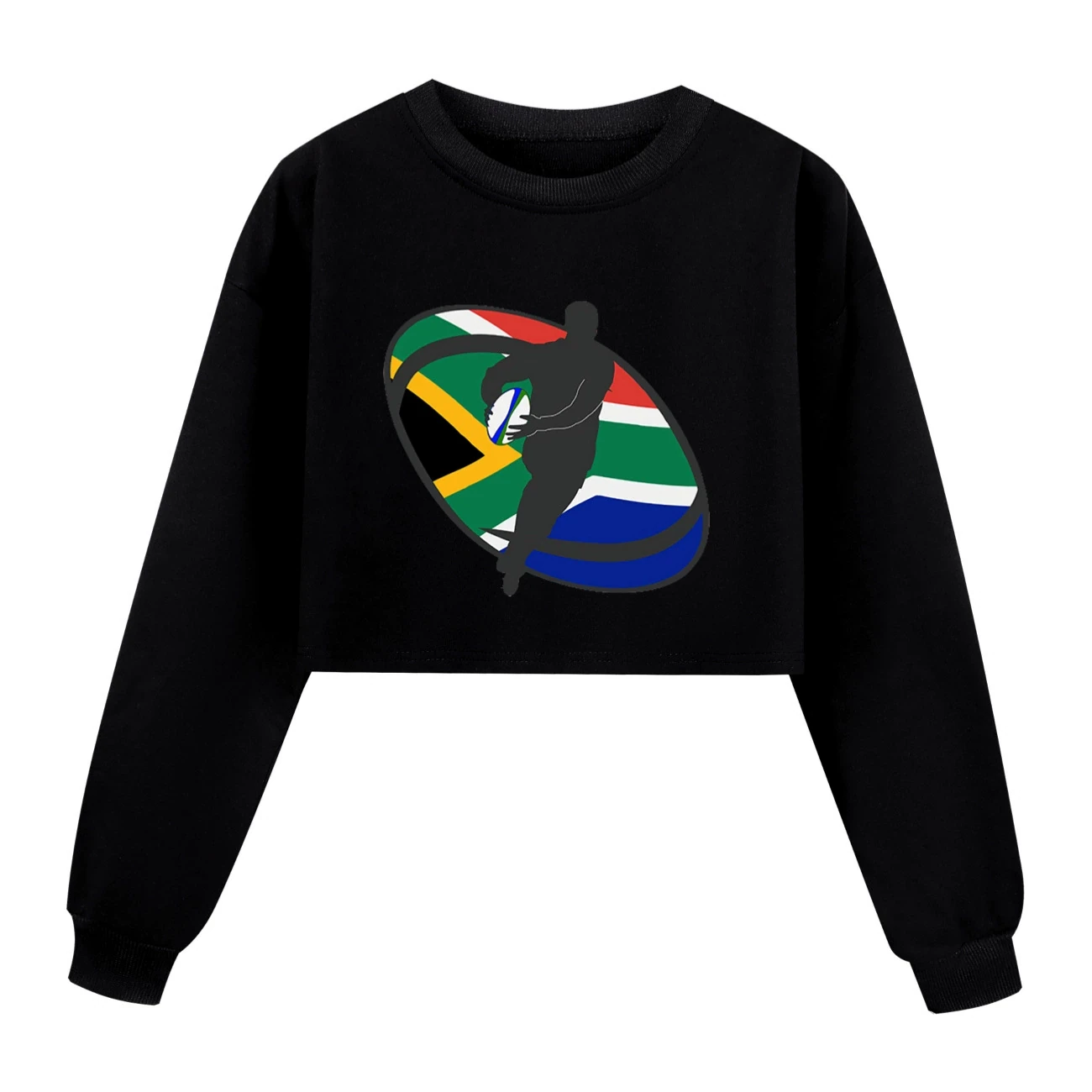 Cropped Sweatshirt Play Set — 5807 Edition, Style 04 · Black