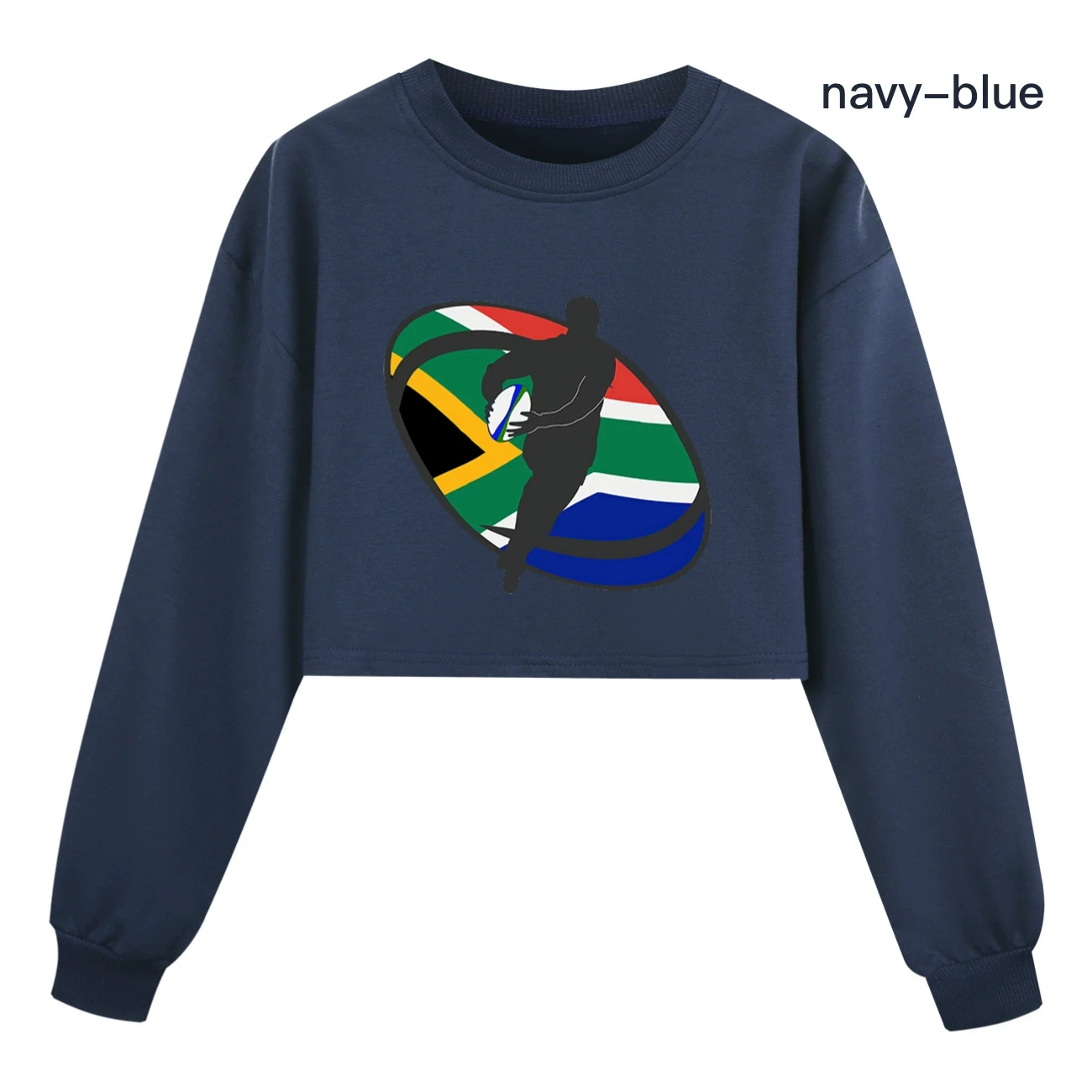 Cropped Sweatshirt Play Set — 5807 Edition, Style 06 · Navy