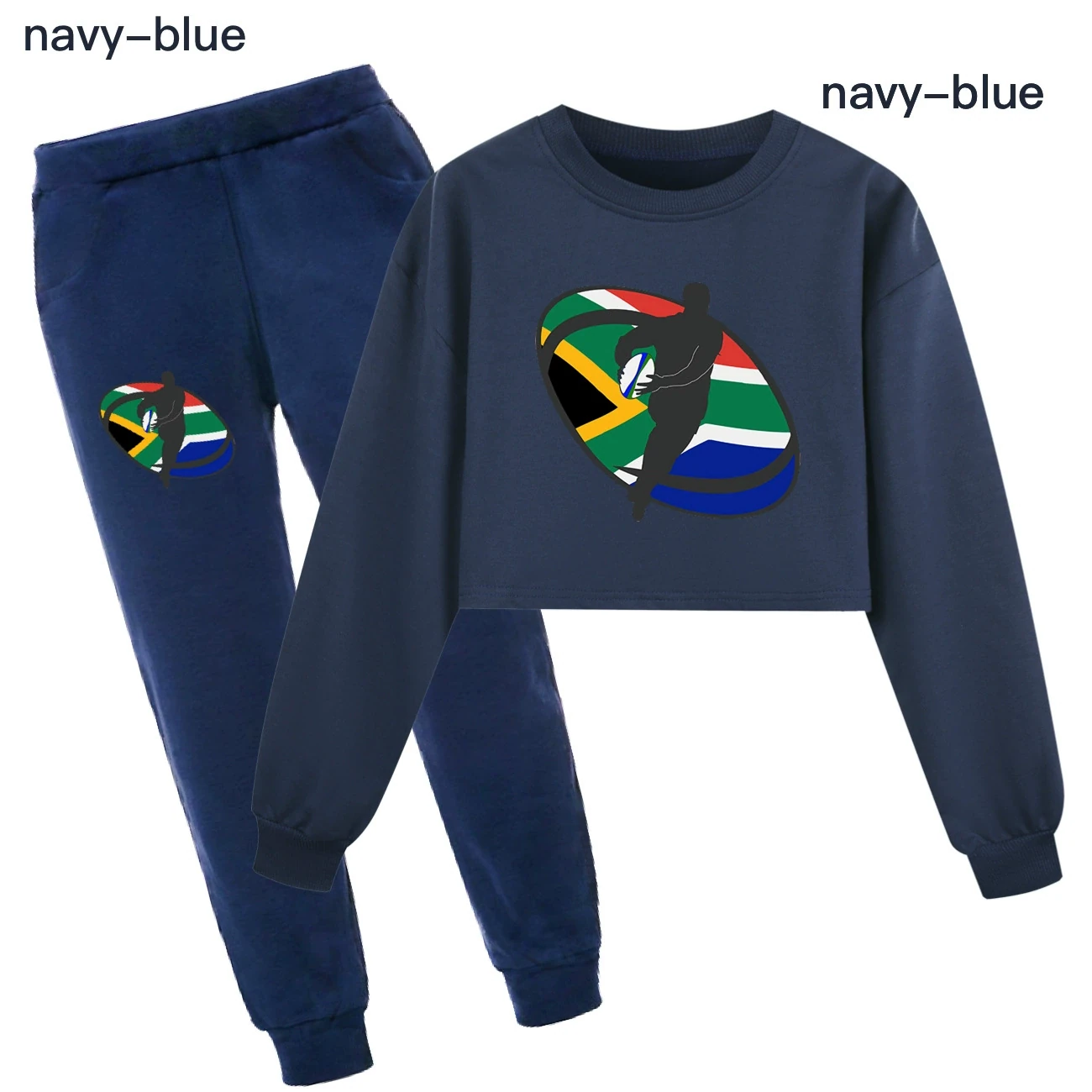 Cropped Sweatshirt Play Set — 5807 Edition, Style 08 · Set · Royal Blue