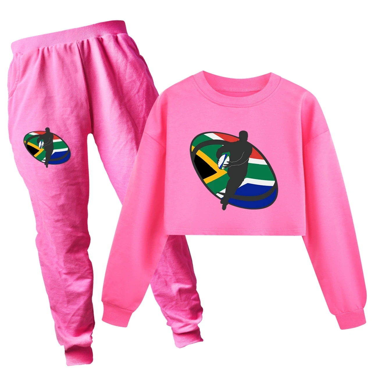 Cropped Sweatshirt Play Set — 5807 Edition, Style 09 · Set · Rose