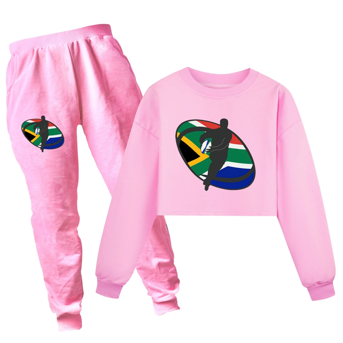 Cropped Sweatshirt Play Set — 5807 Edition, Style 10 · Set · Pink