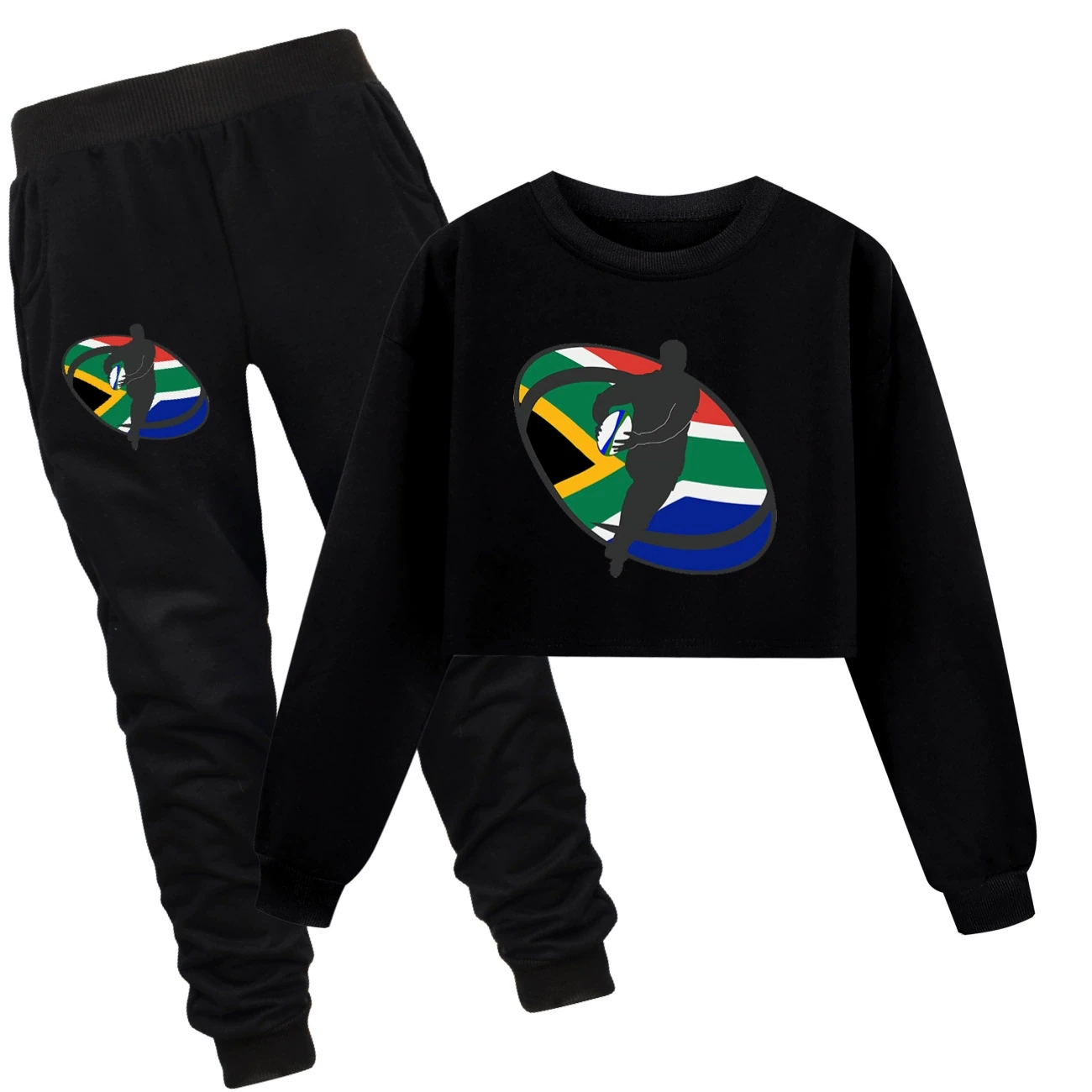 Cropped Sweatshirt Play Set — 5807 Edition, Style 11 · Set · Black