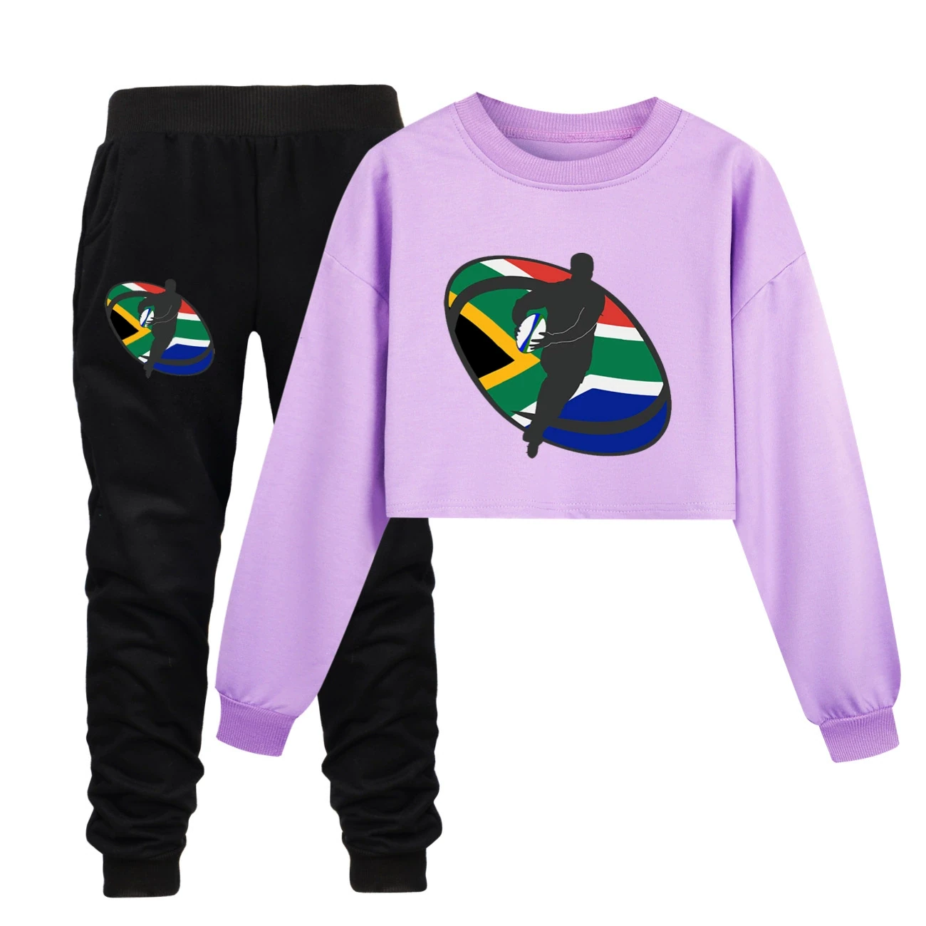 Cropped Sweatshirt Play Set — 5807 Edition, Style 12 · Set · Purple