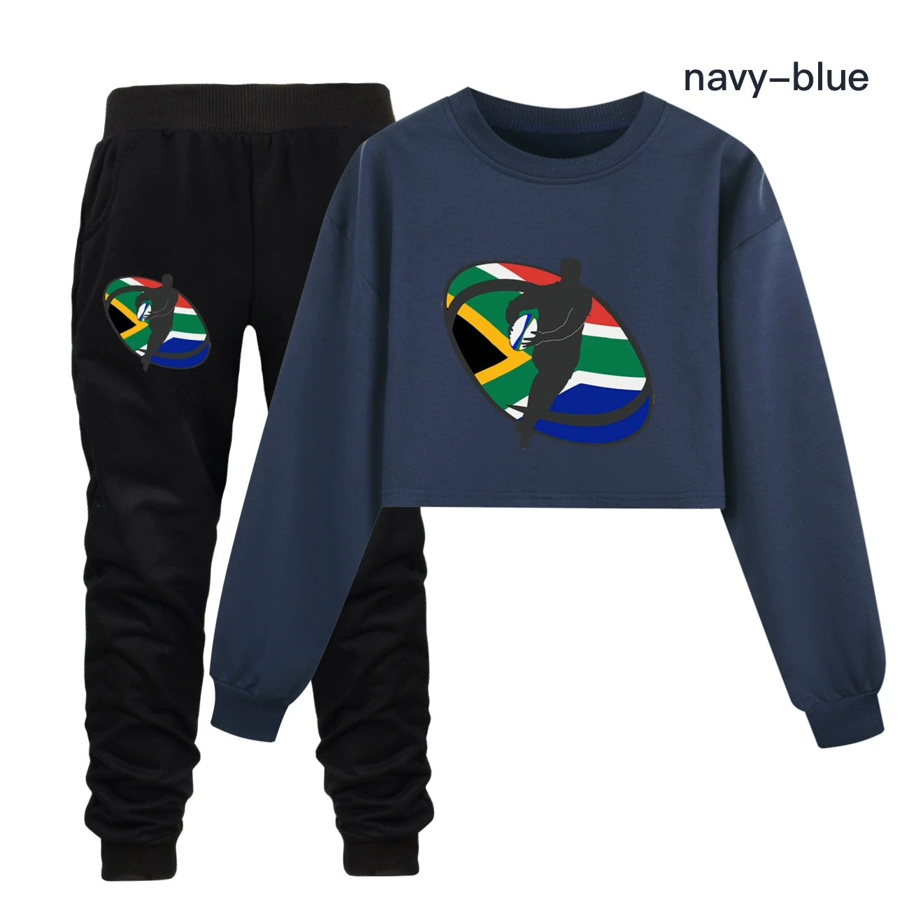 Cropped Sweatshirt Play Set — 5807 Edition, Style 13 · Set · Navy