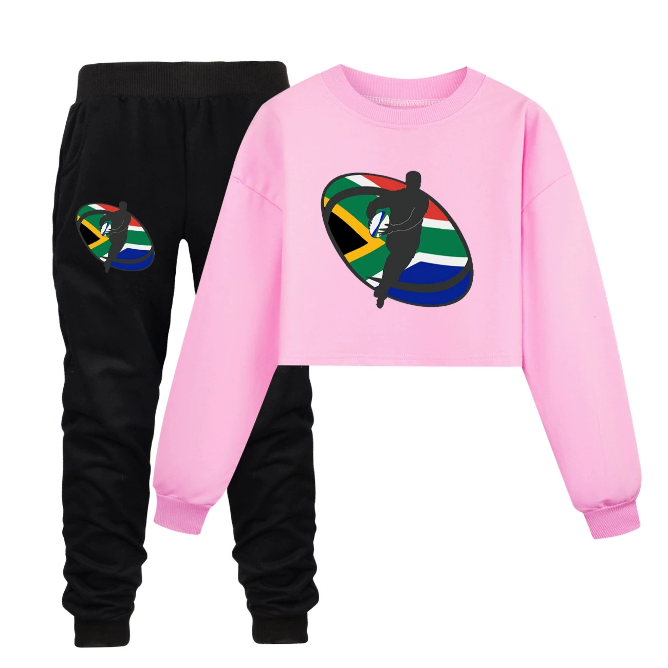 Cropped Sweatshirt Play Set — 5807 Edition, Style 16 · Set · Pink