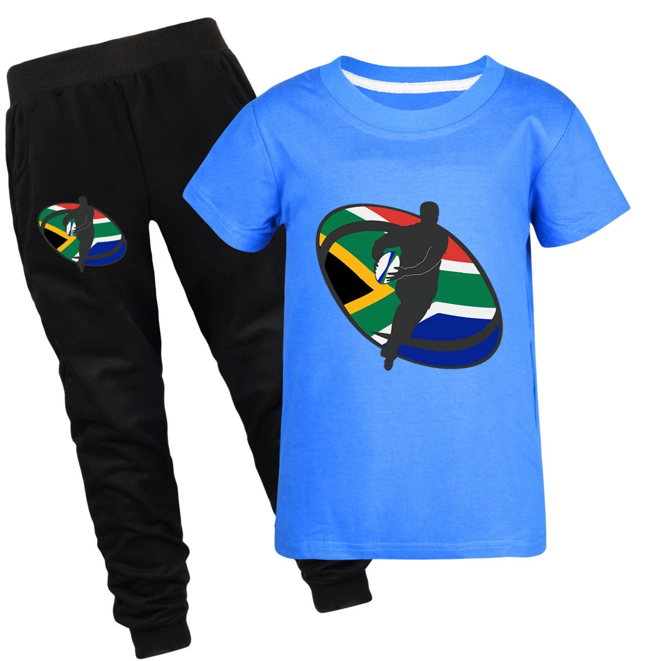 Graphic Tee & Jogger Set — 5807 Edition, Style 21 · Set · Deep Blue