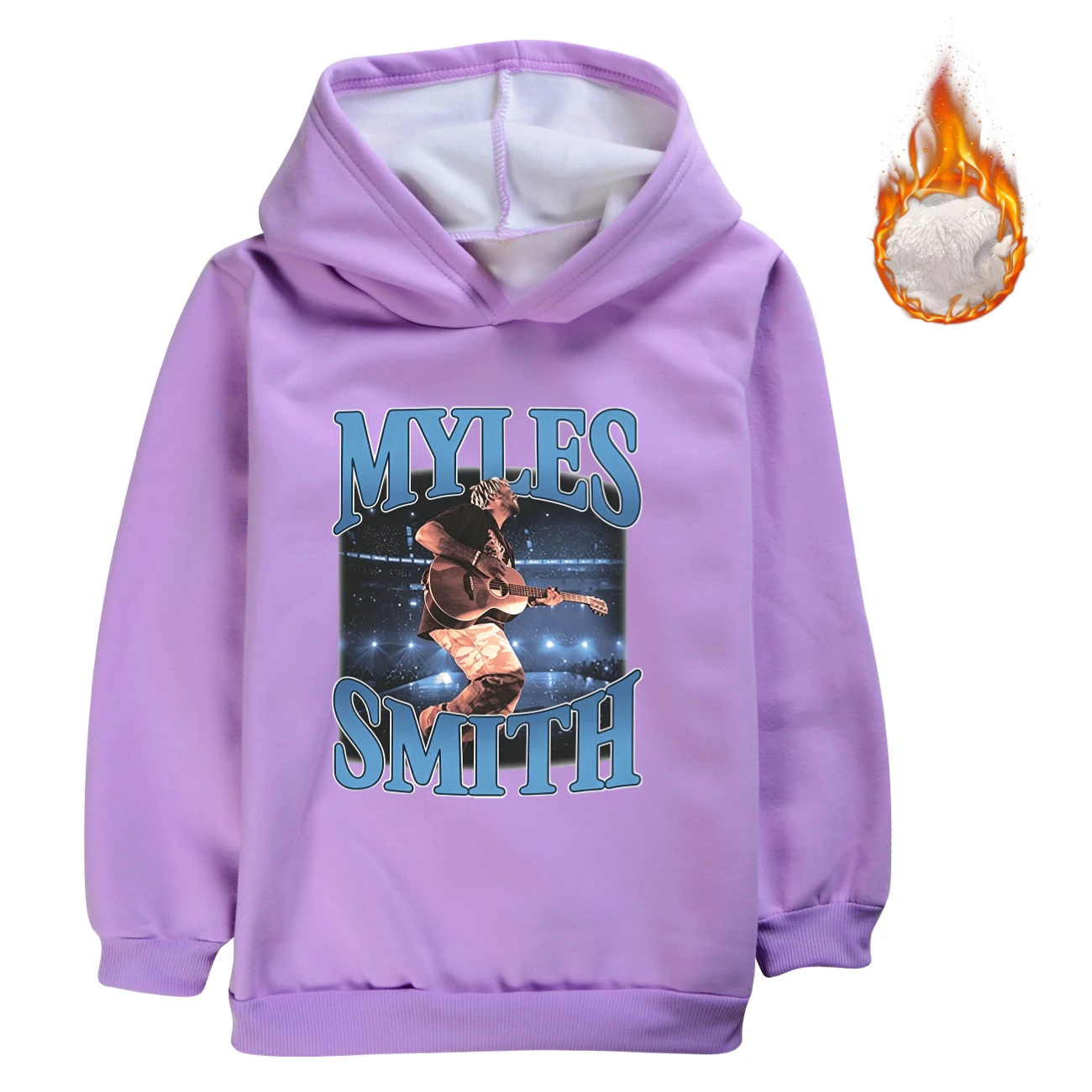 Warm-Lined Graphic Hoodie — 5808 Edition, Style 10 · Purple
