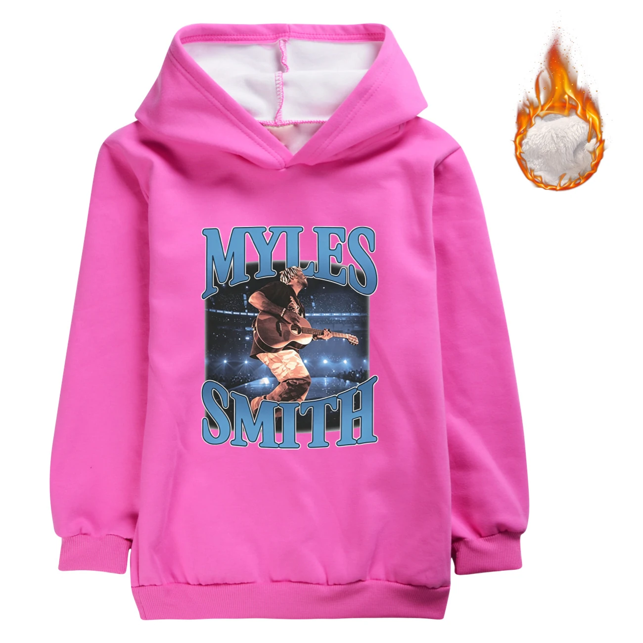 Warm-Lined Graphic Hoodie — 5808 Edition, Style 11 · Rose