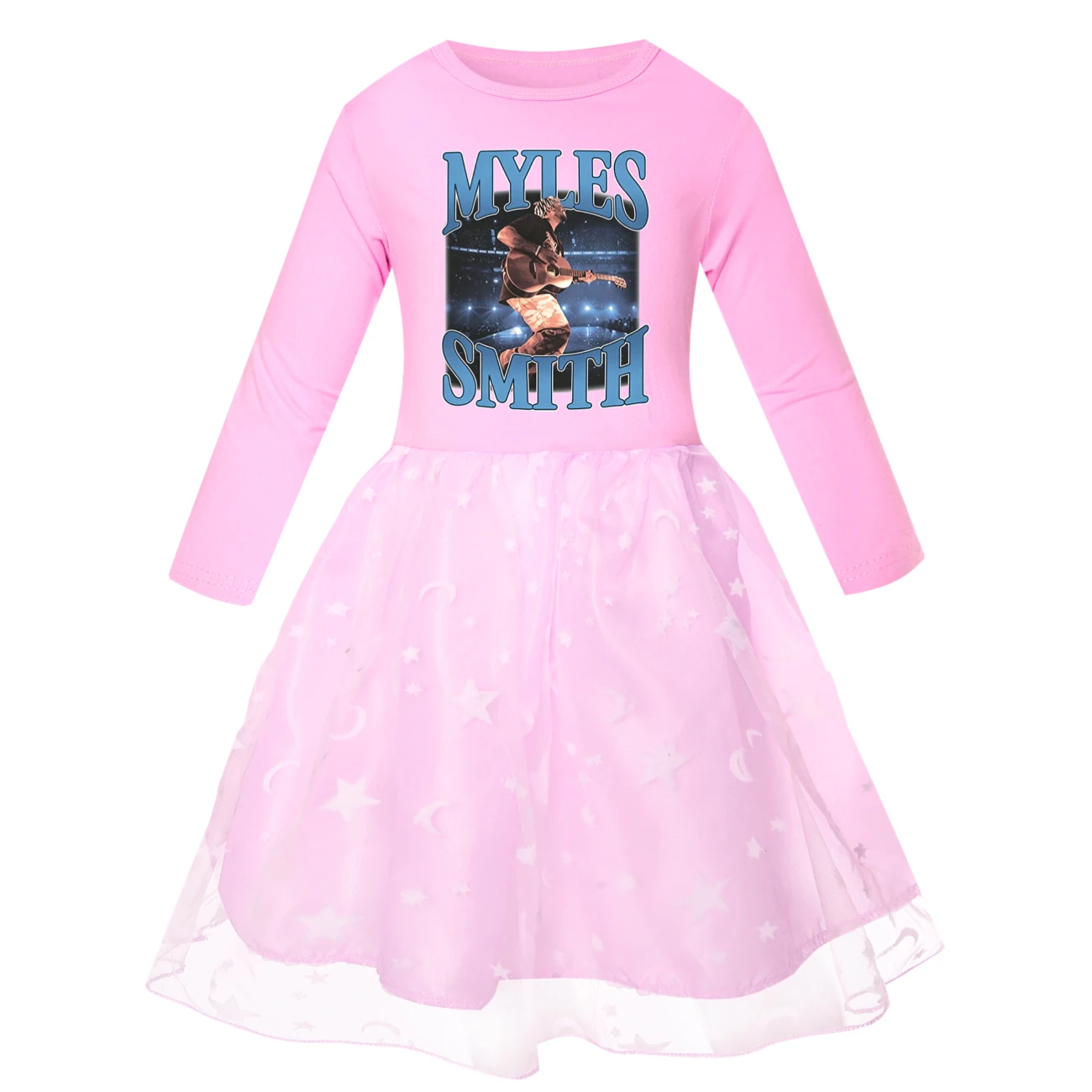 Rainbow Tulle Twirl Dress — 5808 Edition, Style 04 · Star Tulle · Pink
