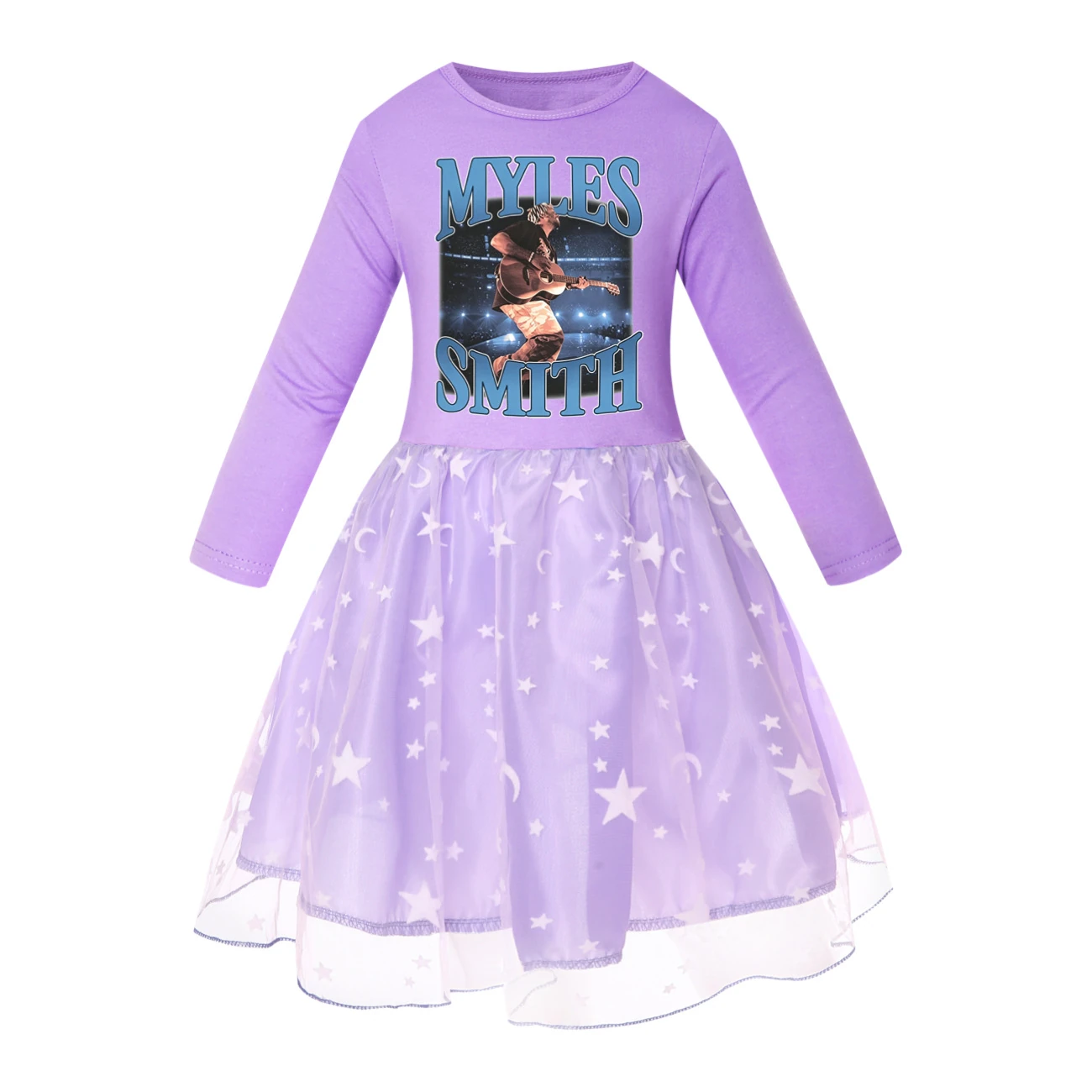 Rainbow Tulle Twirl Dress — 5808 Edition, Style 06 · Star Tulle · Purple