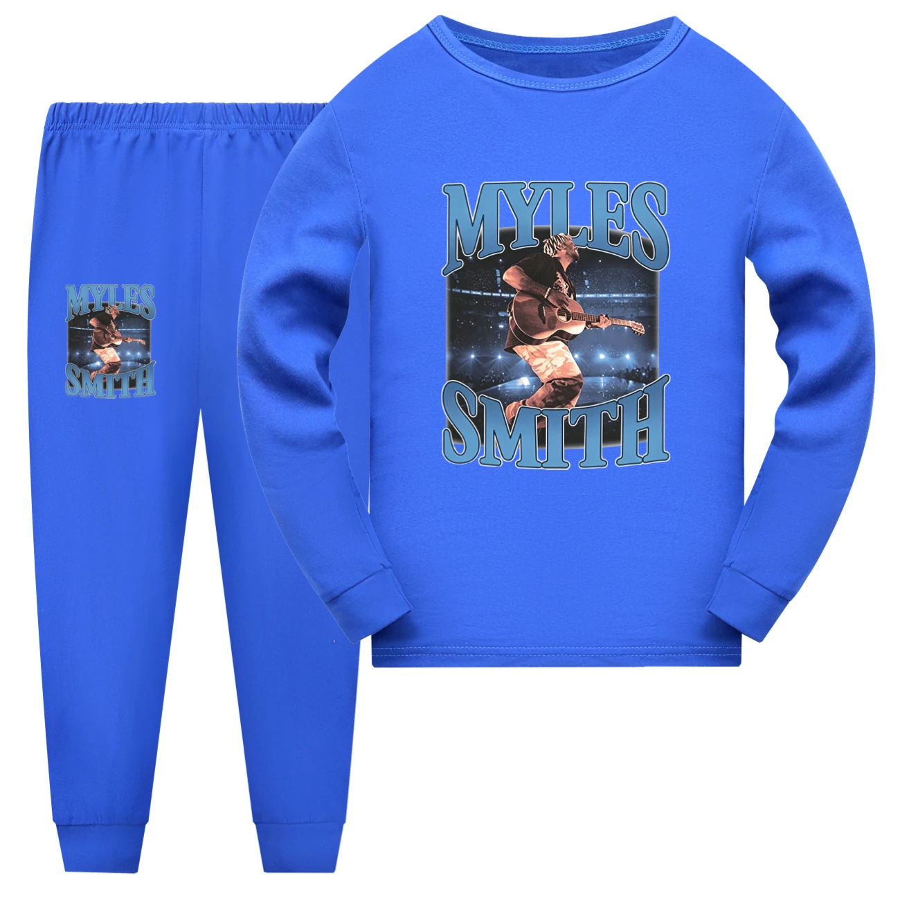 Family Lounge Set — 5808 Edition, Style 12 · Long Sleeve · Blue