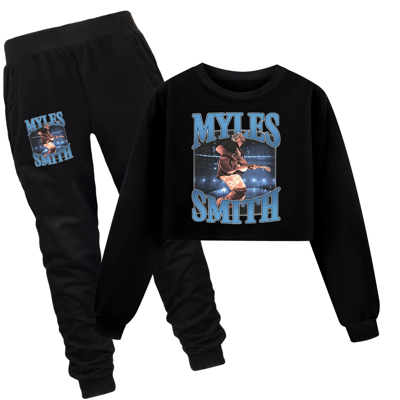 Cropped Sweatshirt Play Set — 5808 Edition, Style 11 · Set · Black