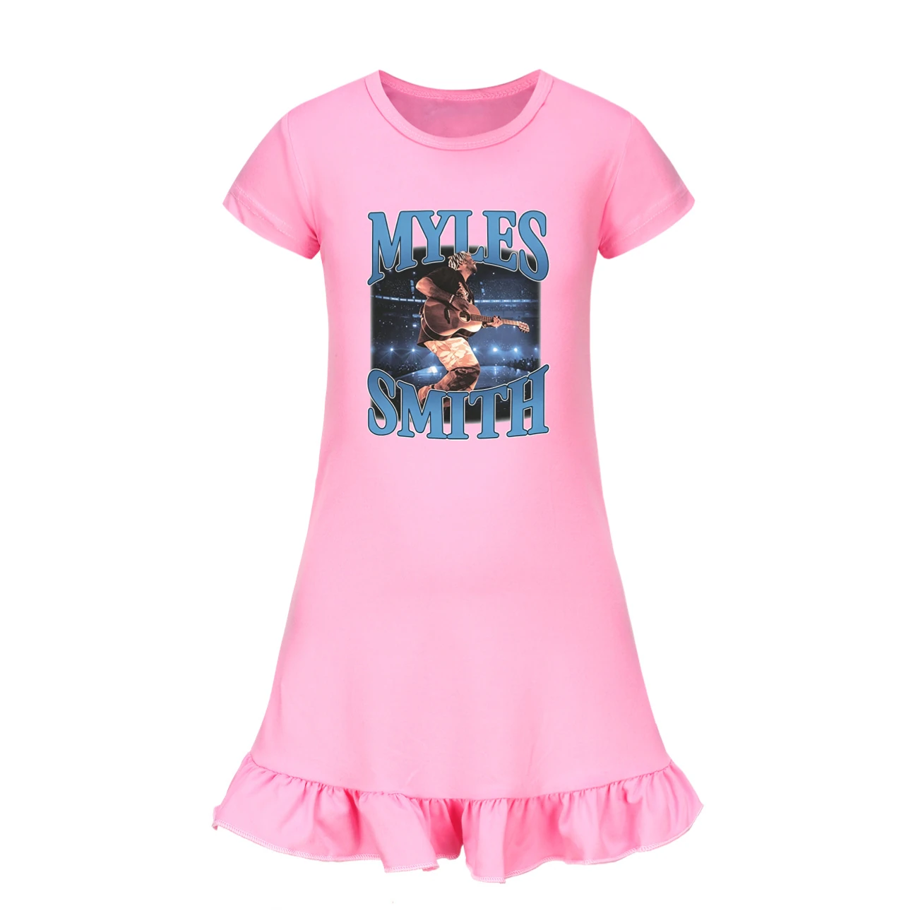 Ruffle-Hem Jersey Sleep Dress — 5808 Edition, Style 05 · Pink