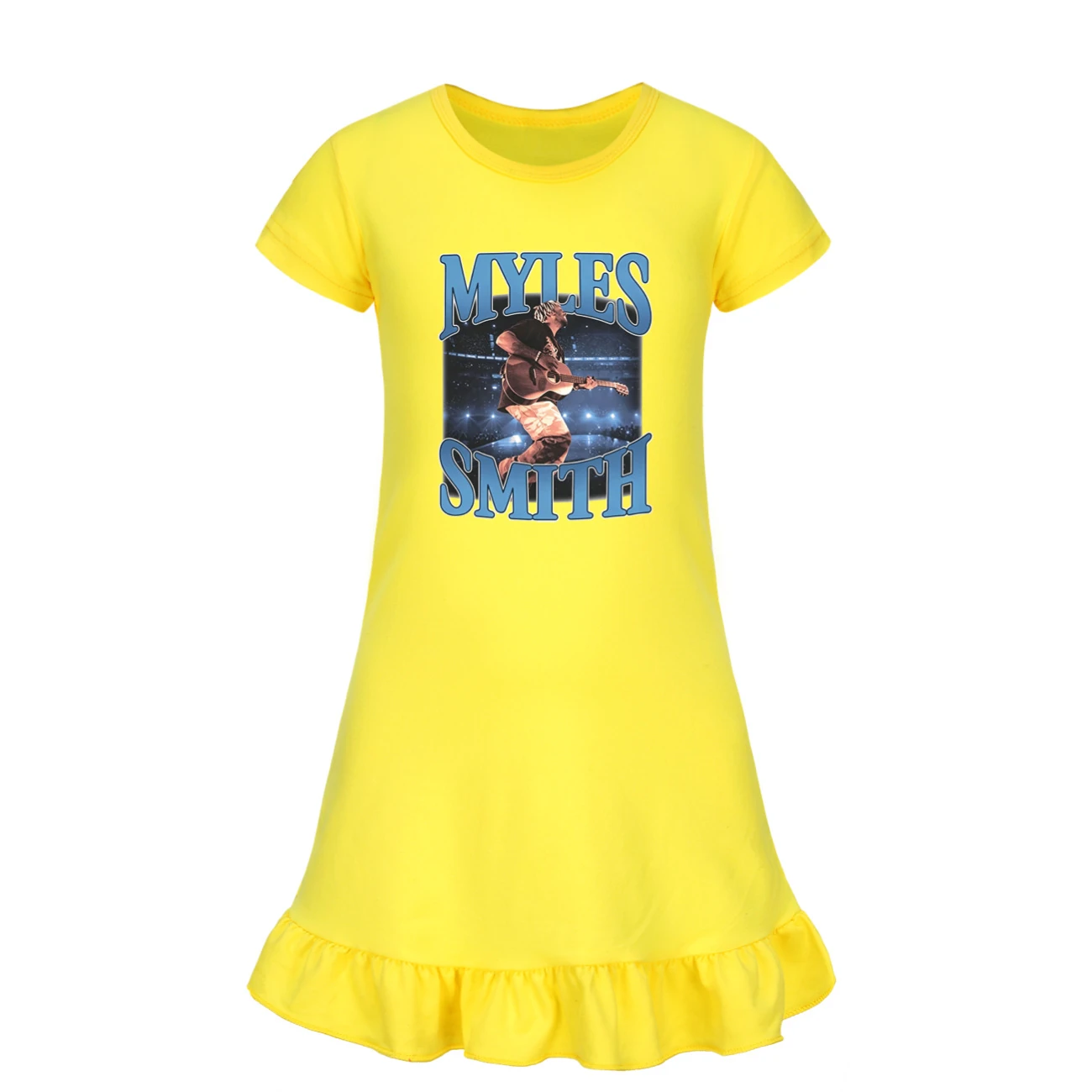 Ruffle-Hem Jersey Sleep Dress — 5808 Edition, Style 06 · Yellow
