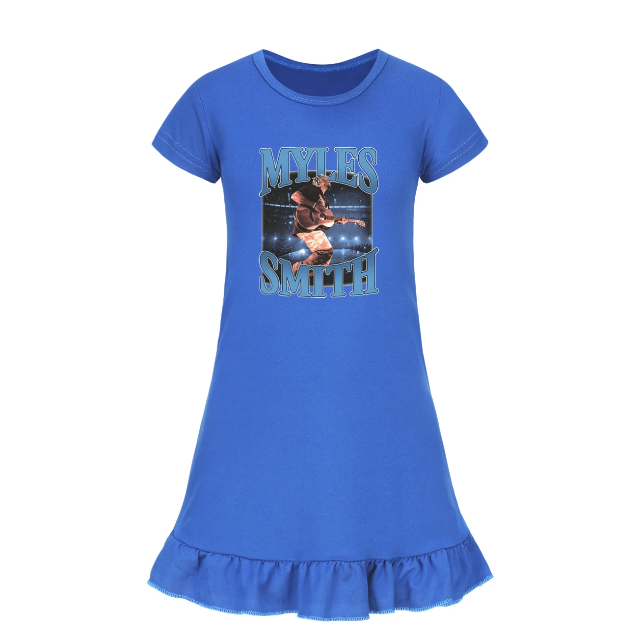 Ruffle-Hem Jersey Sleep Dress — 5808 Edition, Style 11 · Deep Blue